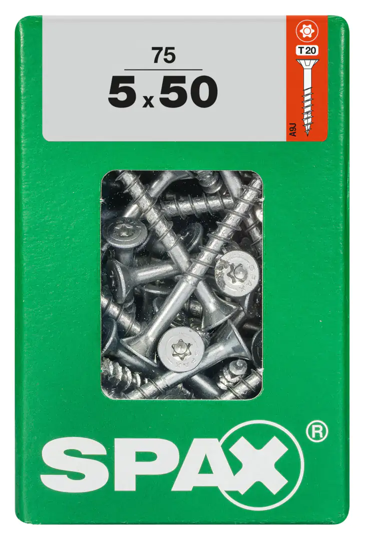 Spax Universalschrauben 5.0 x 50 mm TX 20 - 75 Stk. Spax Universalschrauben 5.0 x 50 mm TX 20 - 75 Stk.