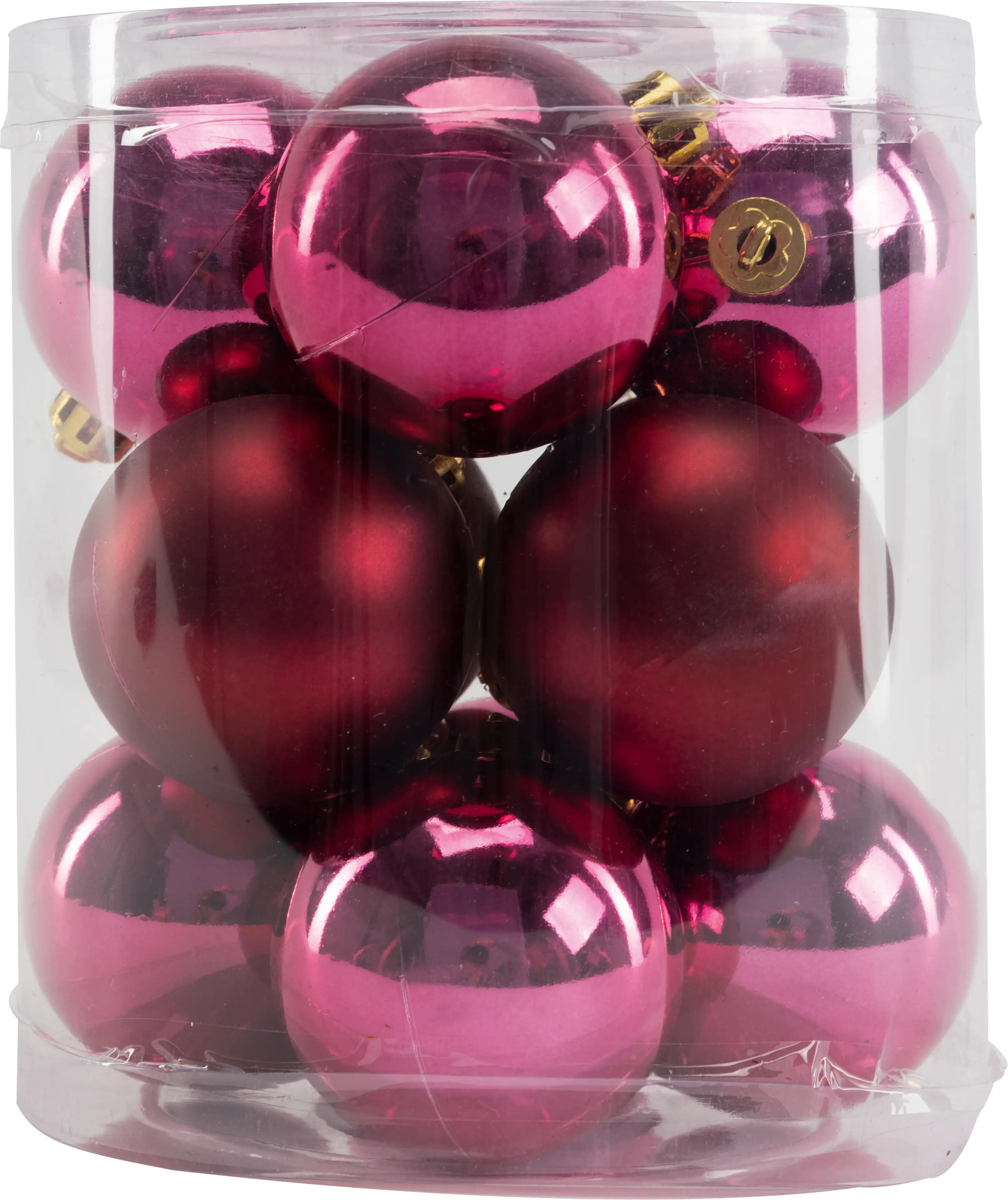 TrendLine Weihnachtskugeln bruchfest, langlebig Ø 6 cm magnolienrosa 12 Stück