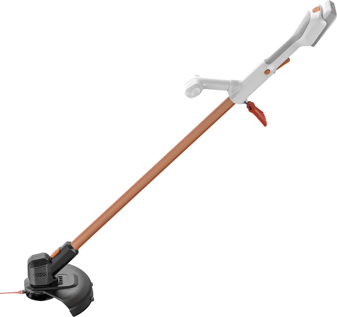 Litheli Akku-Rasentrimmer Handy+ U20 25cm Schnittkreis, Inklusive 1 x SE-Akku 2,0 Ah und 10 Nylonmesser