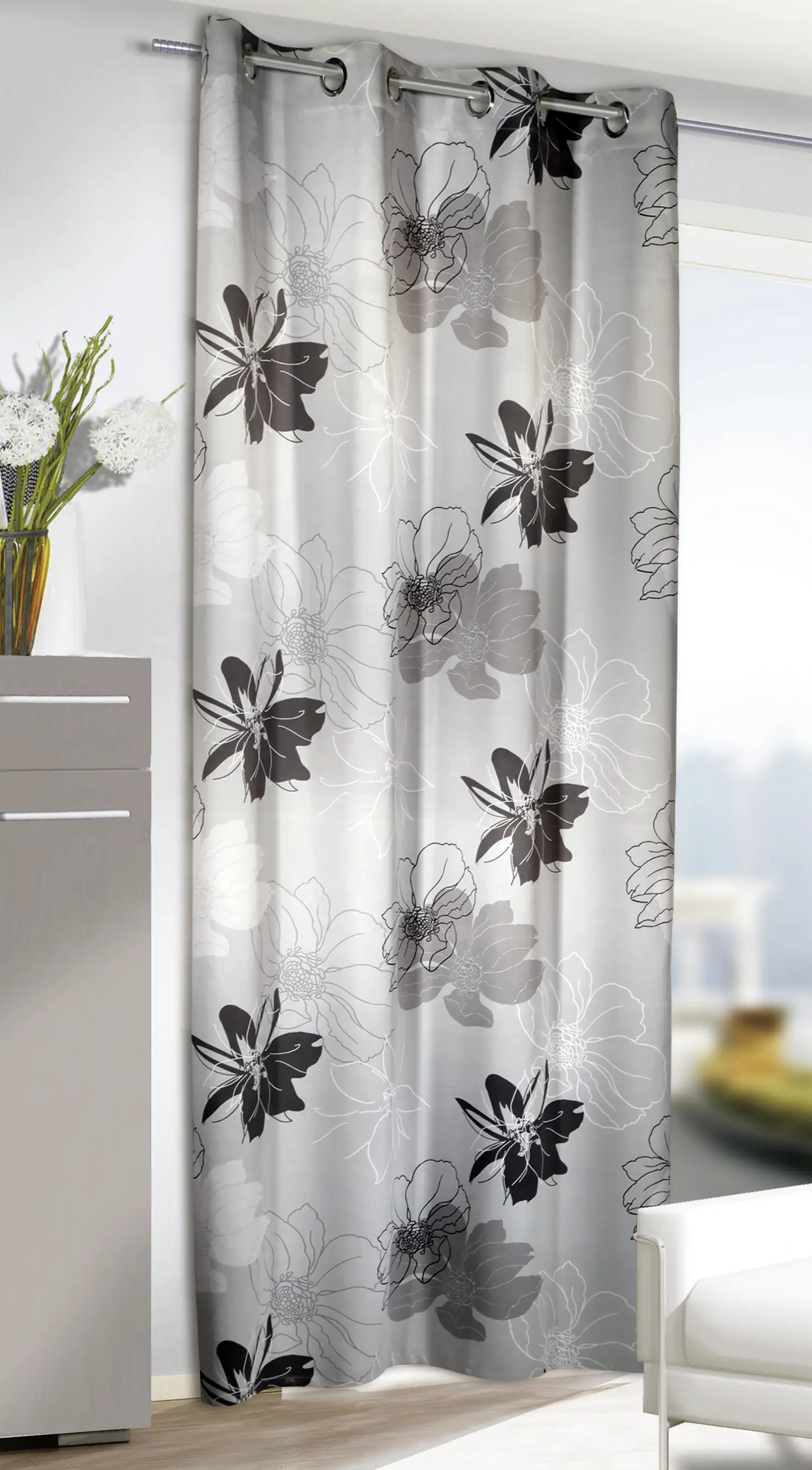 Neusser Collection Ösenschal Mariella silber, 245 x 135 cm