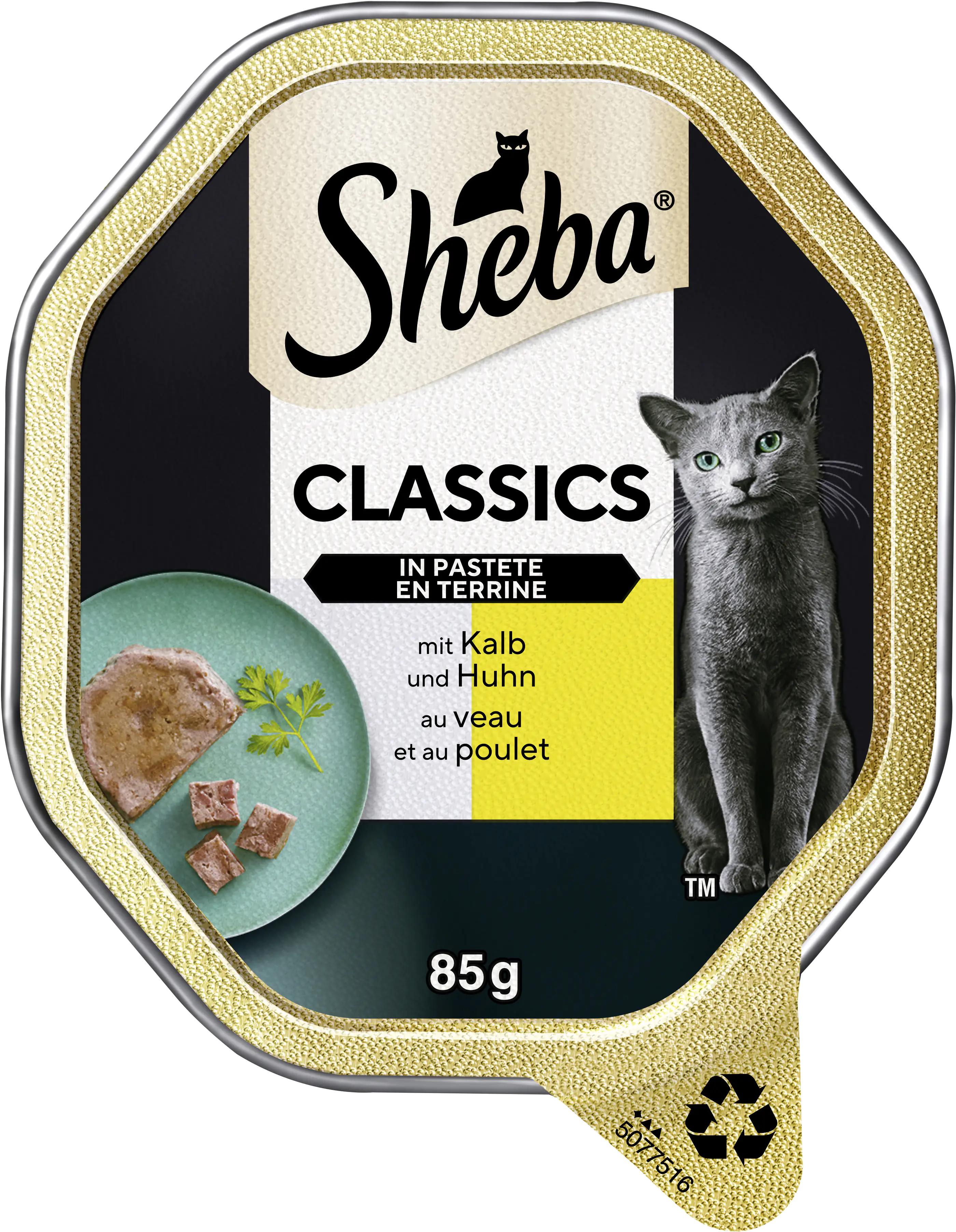 Sheba Classics in Pastete mit Kalb & Huhn Katzenfutter 85 g Sheba Classics in Pastete mit Kalb & Huhn Katzenfutter 85 g