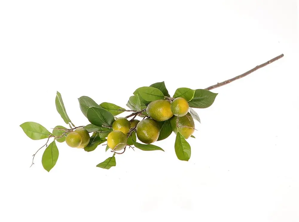 Flamingo Stielblume Zitrone Kunststoff 90 x 30 x 17 cm grün