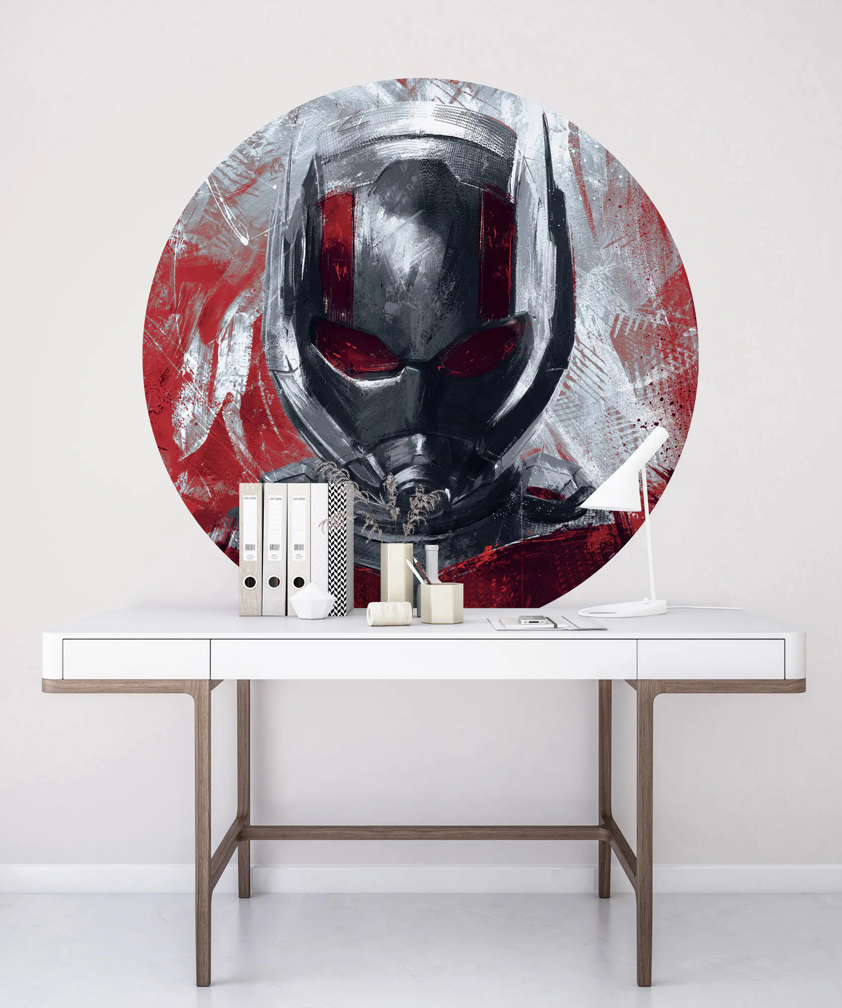 Komar Vlies Fototapete Dot Aveng Paint Ant-Man Ø 128 cm, selbstklebend