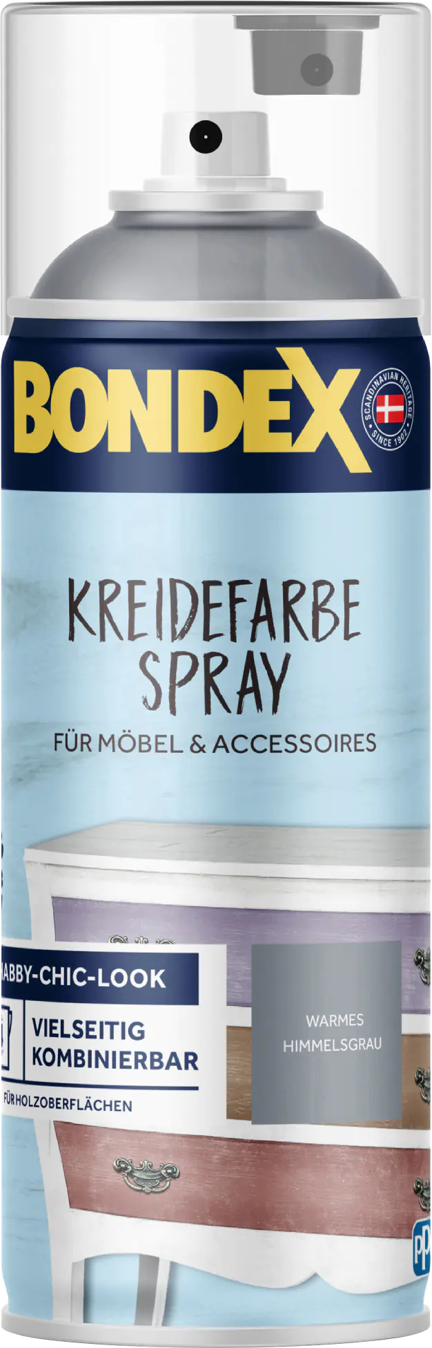 Bondex Kreidefarbe Spray 400 ml warmes Himmelsgrau Bondex Kreidefarbe Spray 400 ml warmes Himmelsgrau