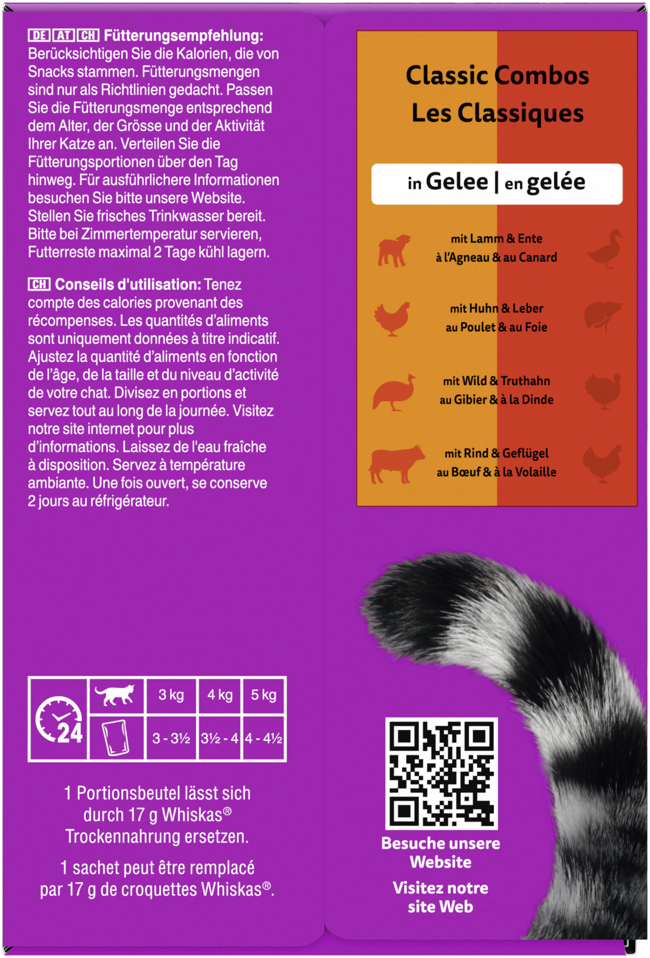Whiskas Multipack Duo Classic Combos in Gelee Katzenfutter 12 x 85 g
