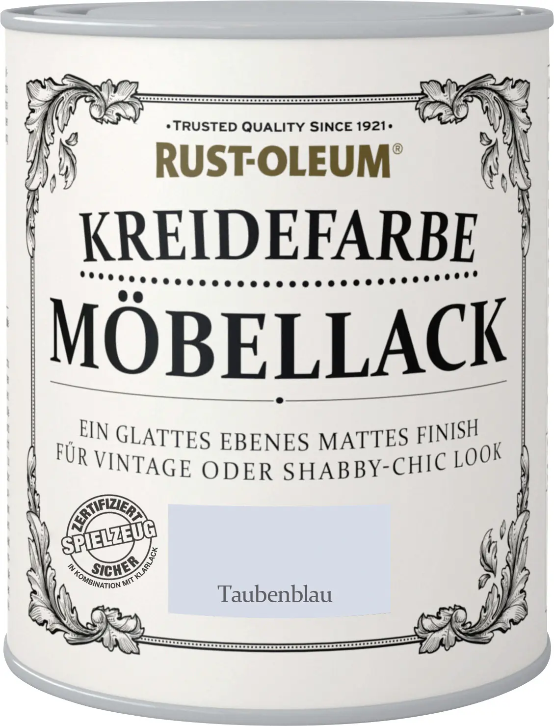 Rust-Oleum Kreidefarbe Möbellack 750 ml taubenblau
