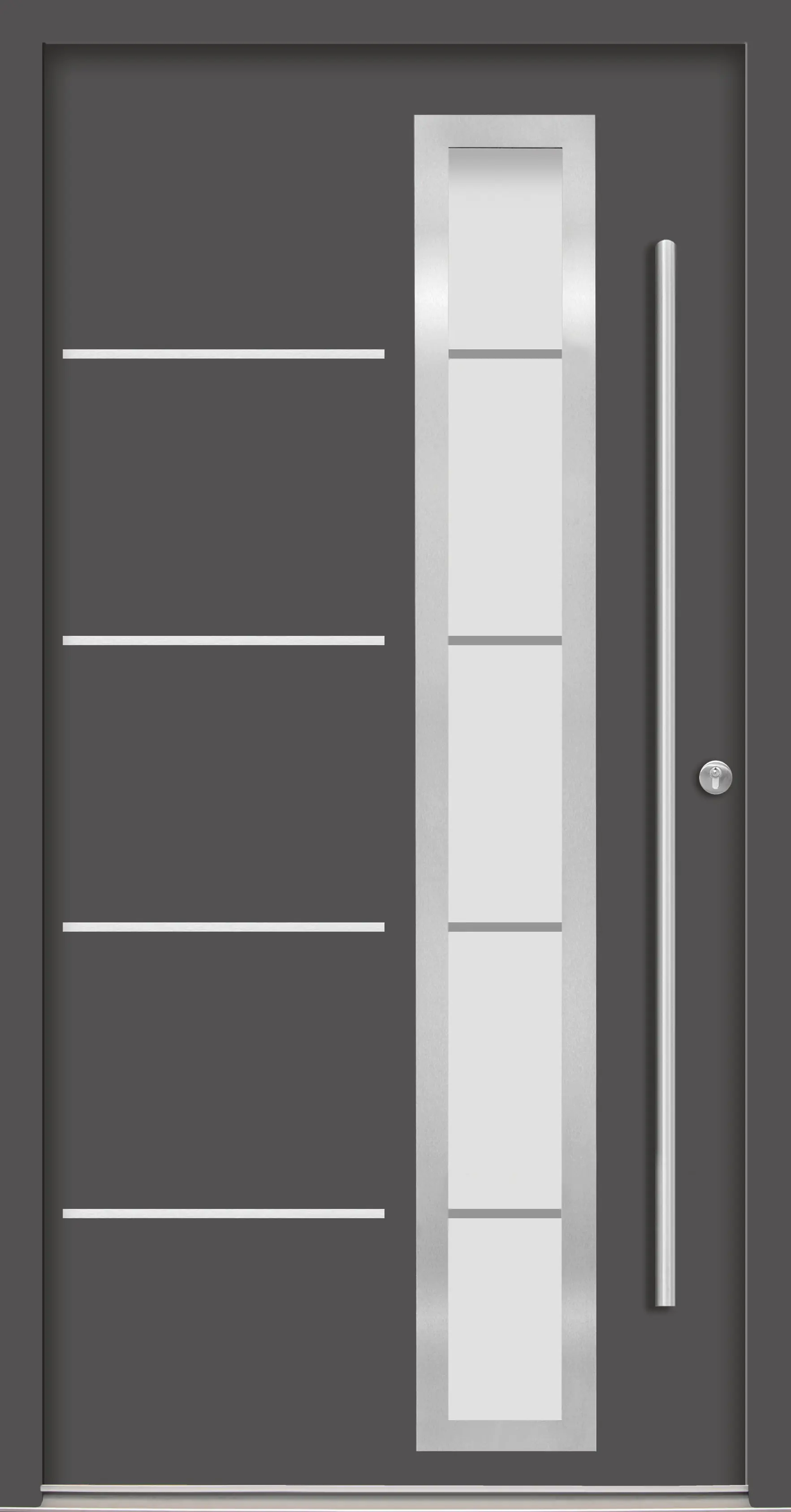 Splendoor Haustür Passivedoor Premium B06 Anthrazit DIN Rechts 110 x 210 cm