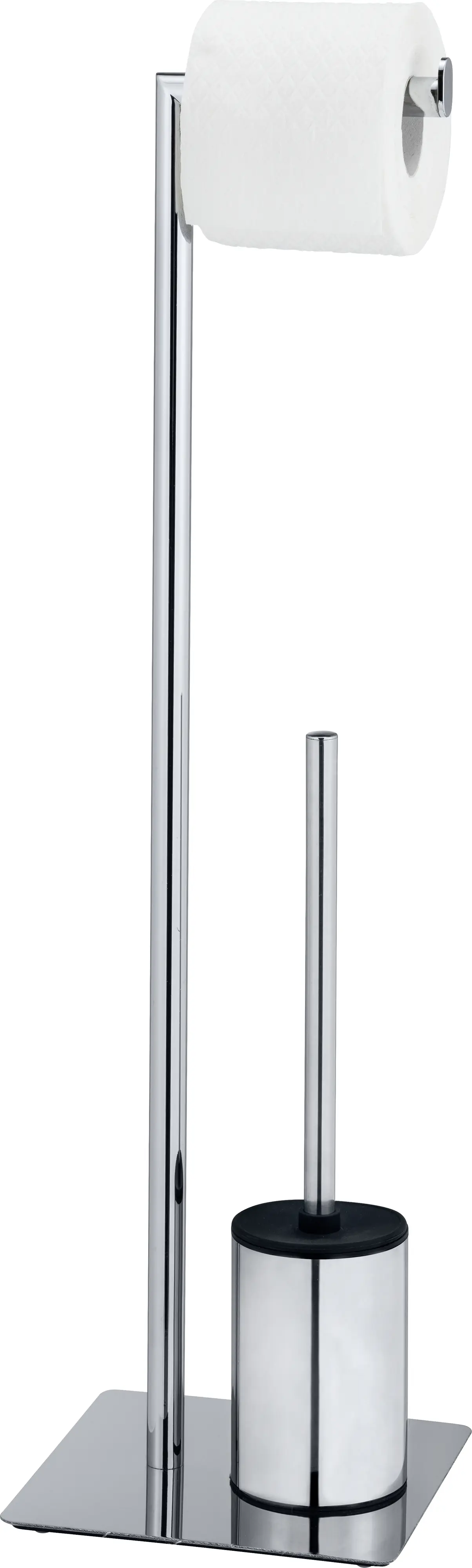 Wenko Stand WC-Garnitur Serrenti chrom Stahl Wenko Stand WC-Garnitur Serrenti chrom Stahl