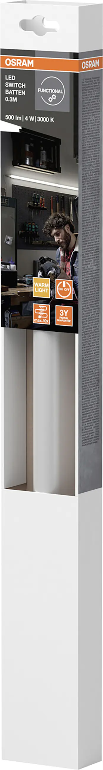 Osram LED Lichtleiste Switch Batten 31 cm weiß 4 W Osram LED Lichtleiste Switch Batten 31 cm weiß 4 W