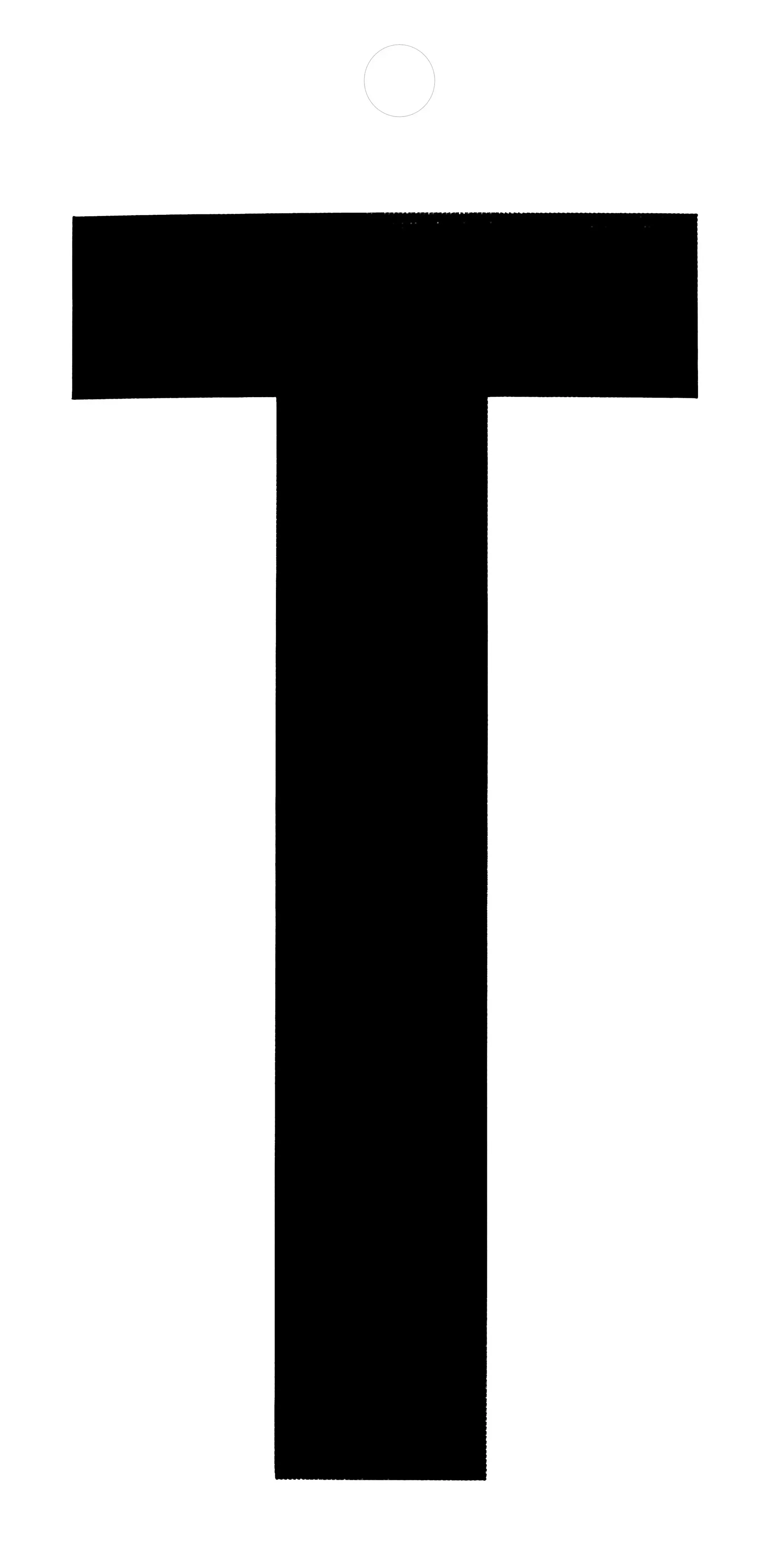 Conmetall Aufkleber Buchstabe T PVC 10 x 6 cm schwarz 