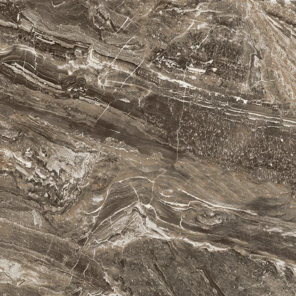 Bodenfliese Feinsteinzeug Arabesco 60 x 60 cm braun