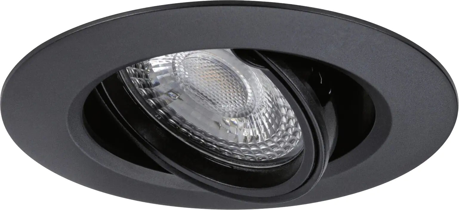 Paulmann LED Einbauleuchte 3er-Set schwarz schwenkbar Ø 9 cm   