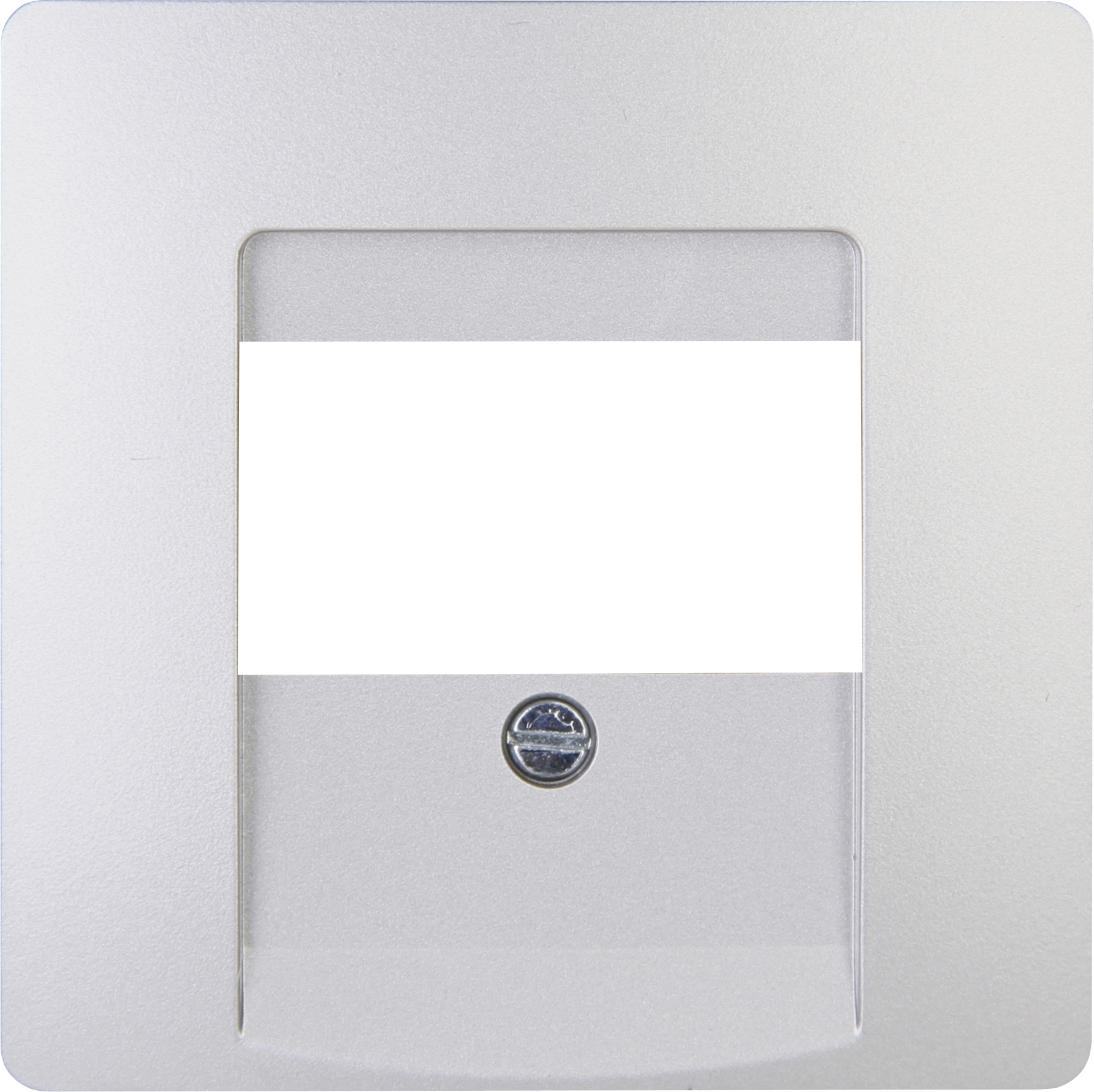 Kopp TAE-Abdeckung Paris silber, 1-3 Anschlüsse (oder 2-fach USB-Steckdose), 326020182