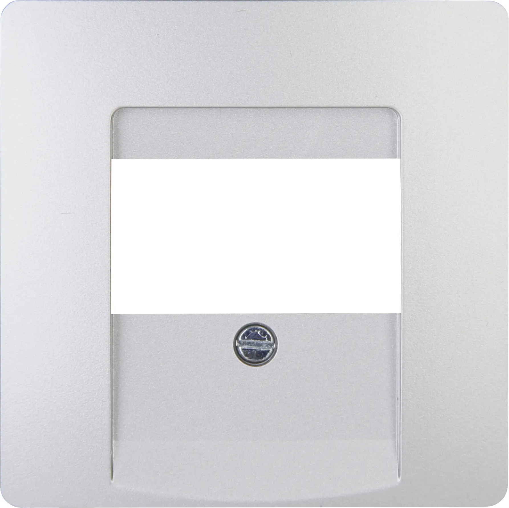 Kopp TAE-Abdeckung Paris silber, 1-3 Anschlüsse (oder 2-fach USB-Steckdose), 326020182