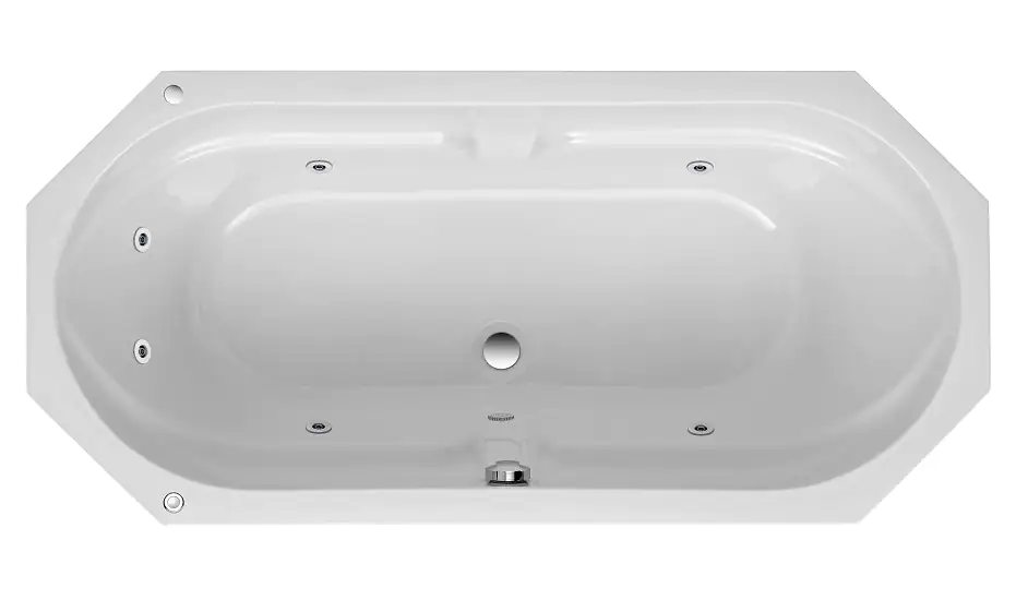 Ottofond Whirlpool-System 1 Sicilia 170 cm, weiß