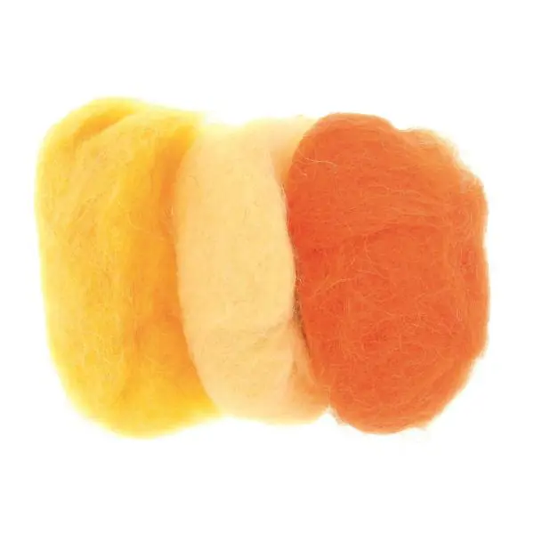 Glorex Schafwolle gelbmix 3 x 10g