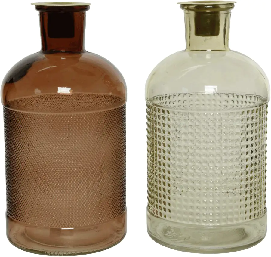 Kaemingk Kerzenhalter aus Glas Höhe 20 cm