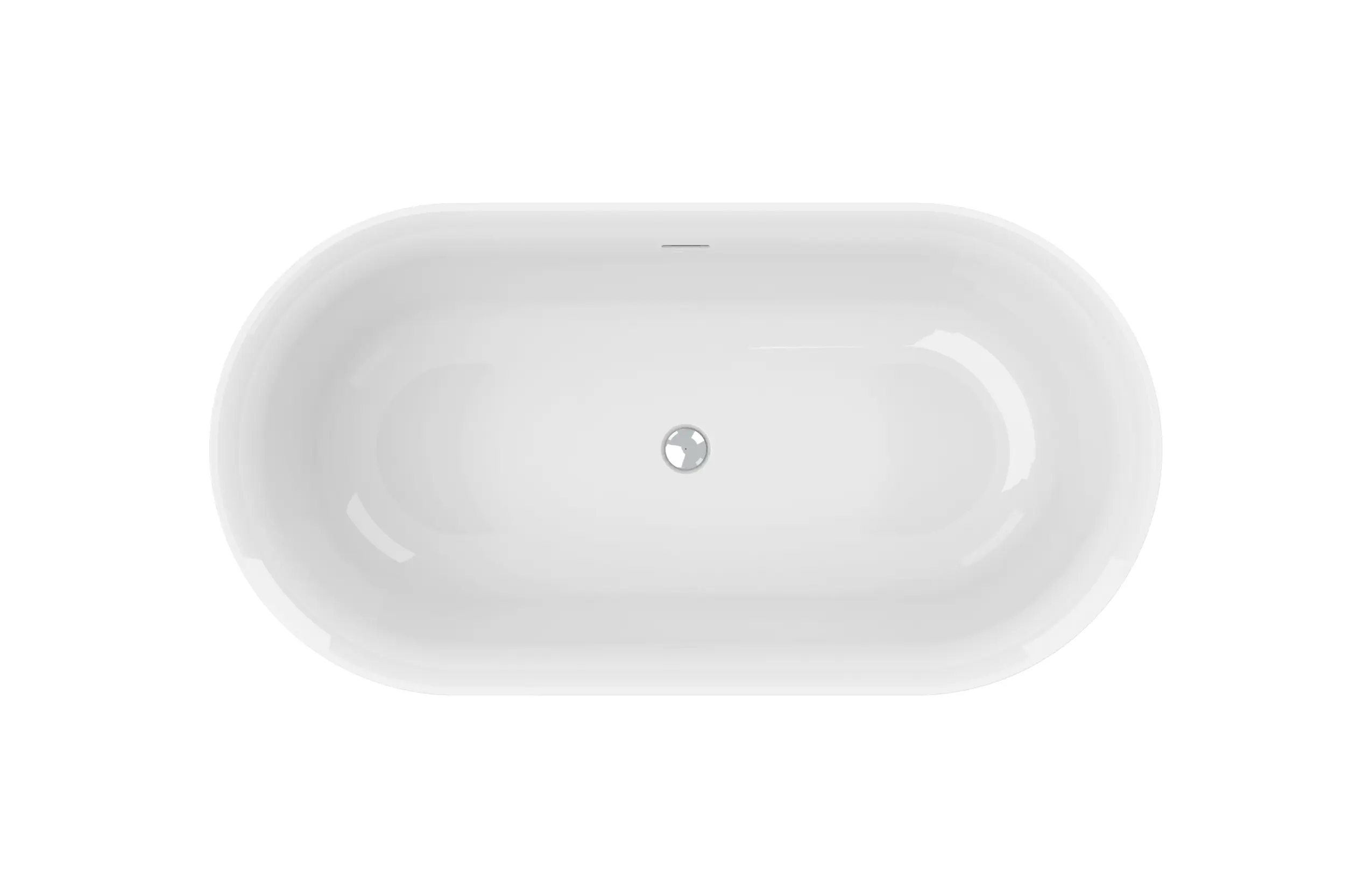 Ottofond Freistehende Badewanne Mince XS 155 x 80 cm weiß