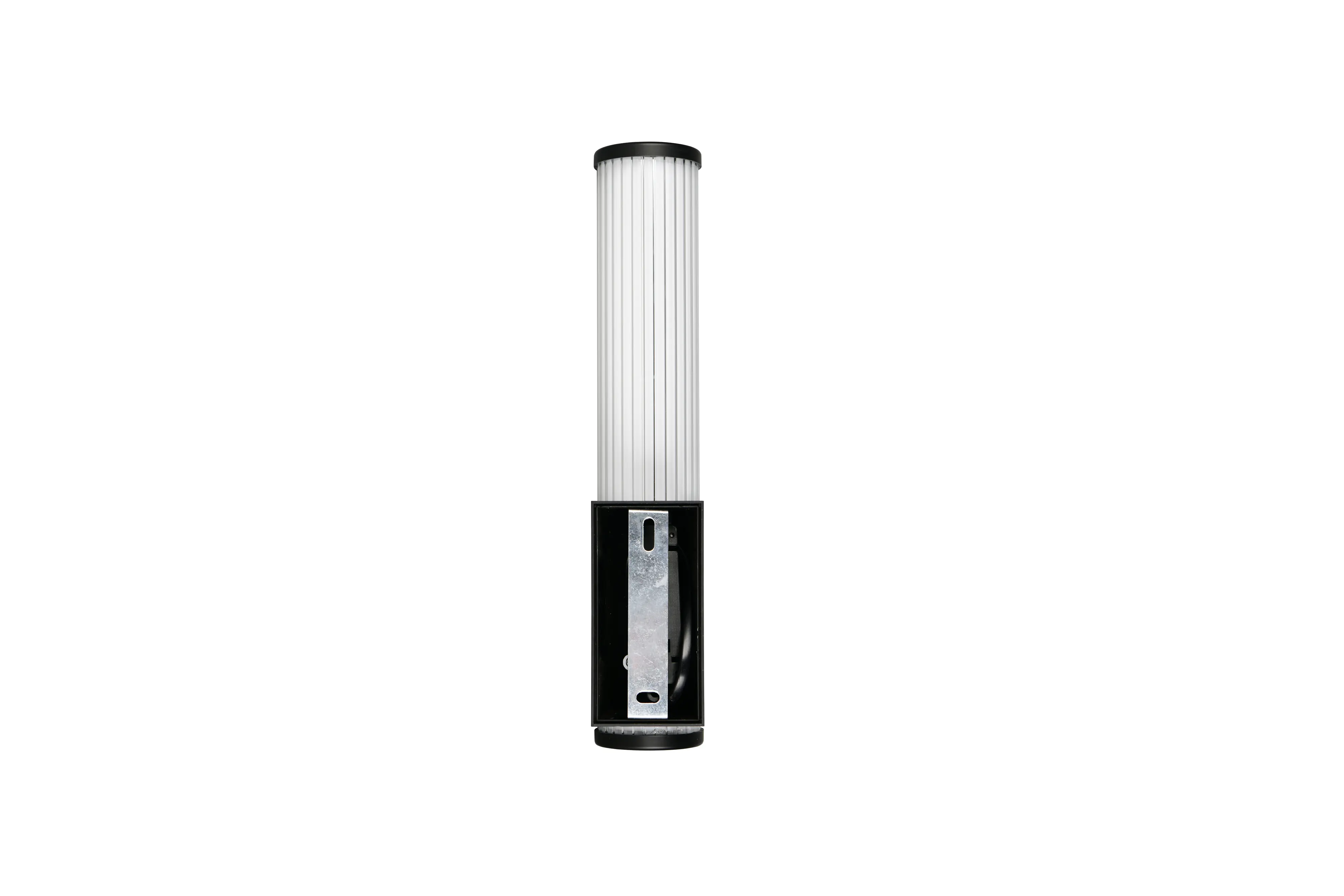 Trio LED-Wandleuchte Stefano schwarz matt 5,2 x 29 cm Steckdose 