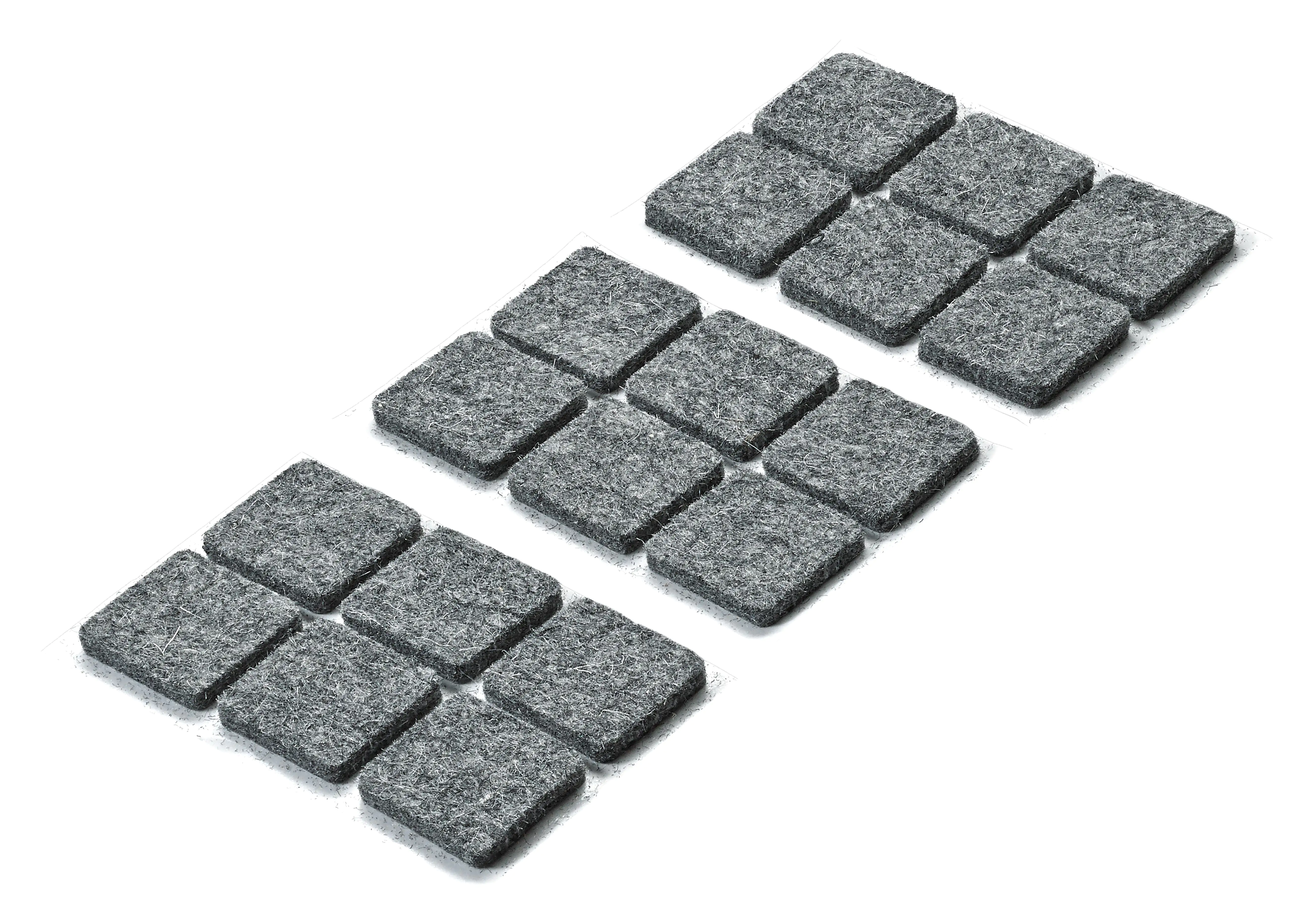 Hettich Parkettgleiter grau 20 x 20 x 3.0 mm - 18 Stück