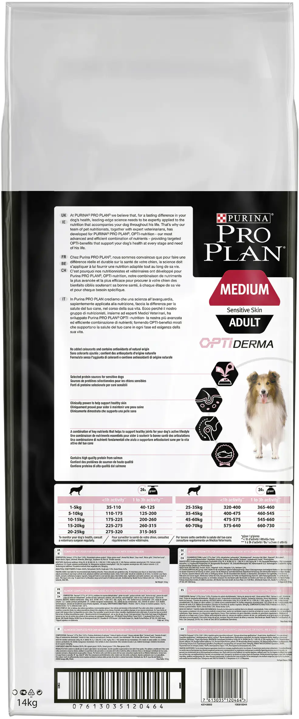Purina PRO PLAN Dog Medium Adult Sens. Skin Lachs trocken 14 kg Purina PRO PLAN Dog Medium Adult Sens. Skin Lachs trocken 14 kg