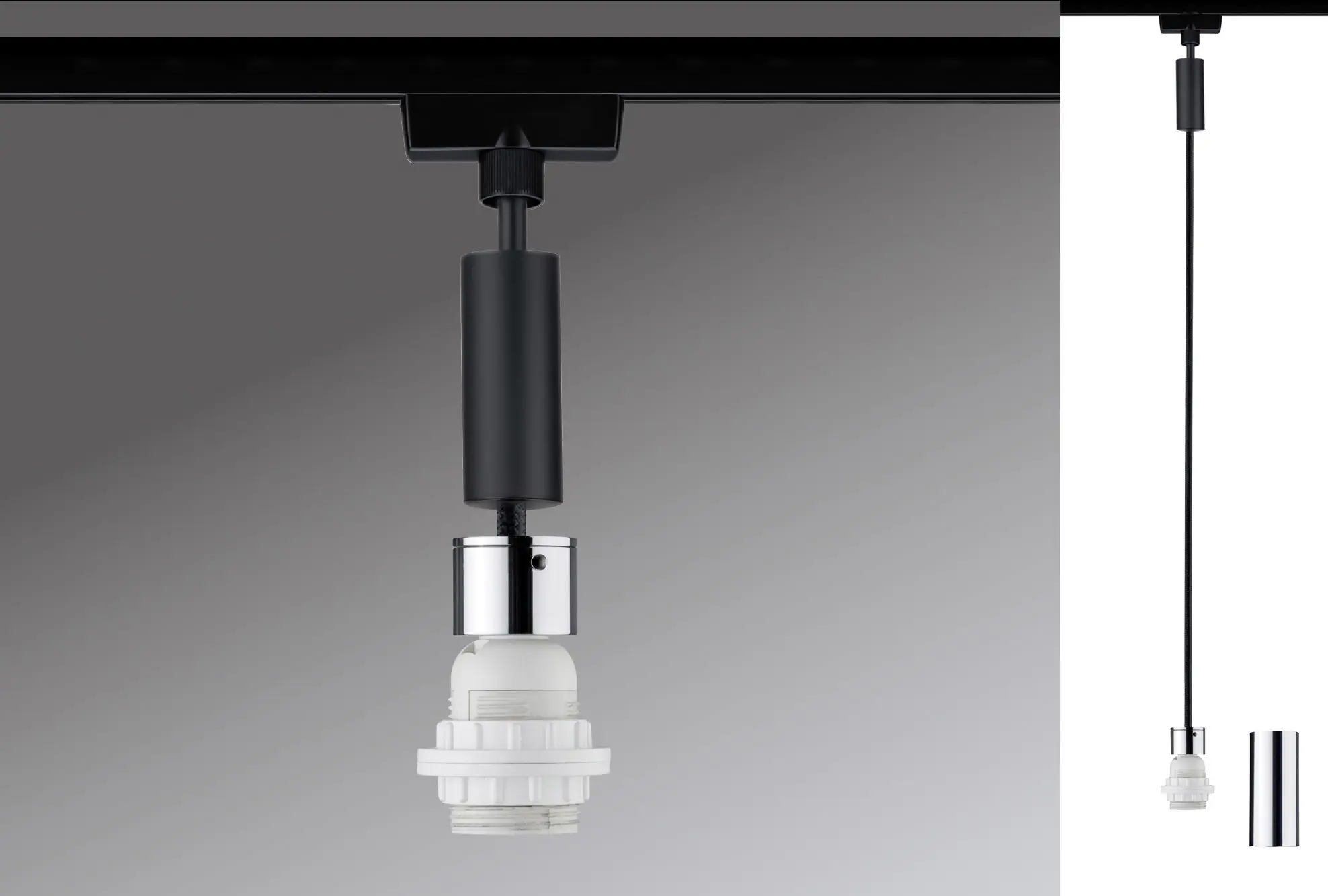 Paulmann URail 2Easy Pendel E27 schwarz matt max. 20 W