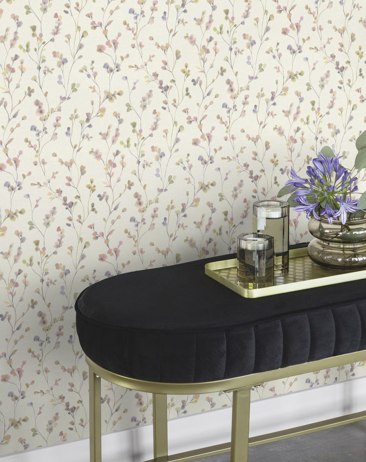 Rasch Vliestapete Muster Blümchen hellrosa 10,05 x 0,53 m