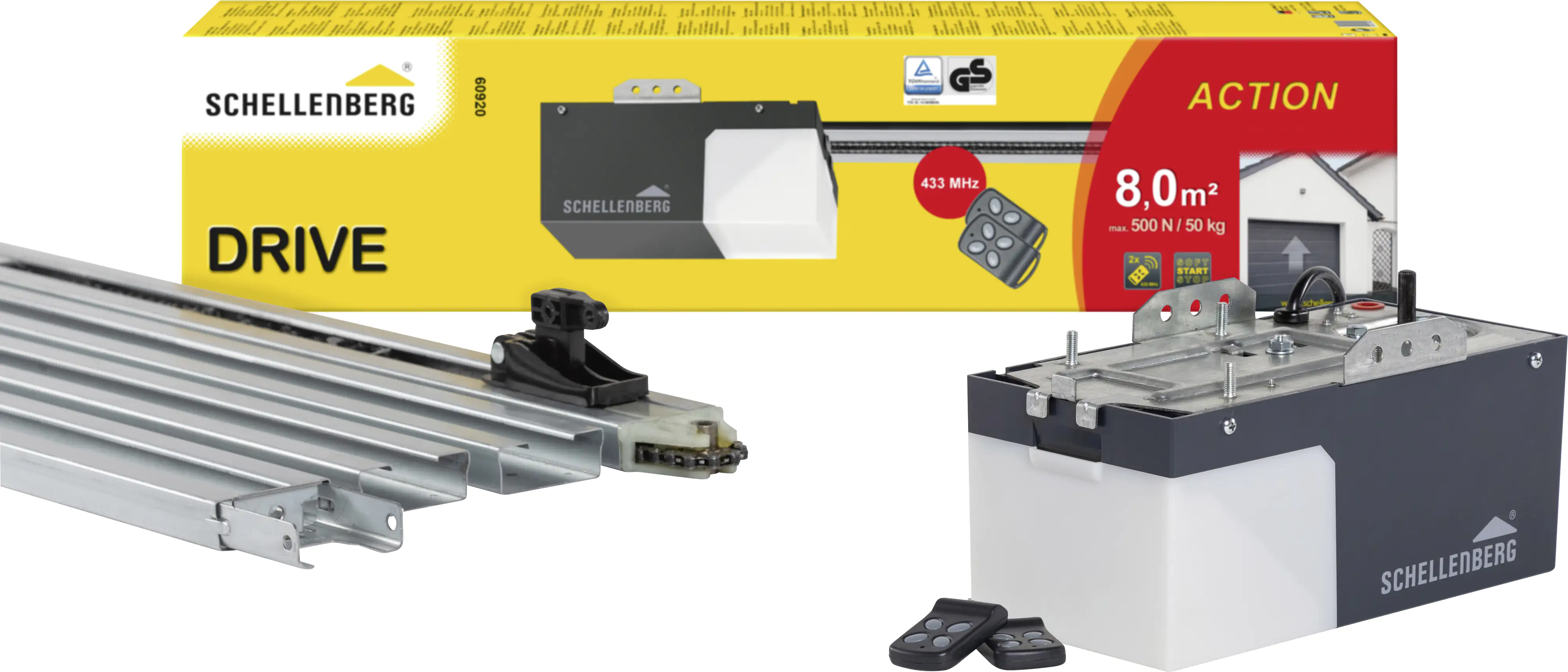 Schellenberg Garagentorantrieb Drive Action Funk-Antrieb