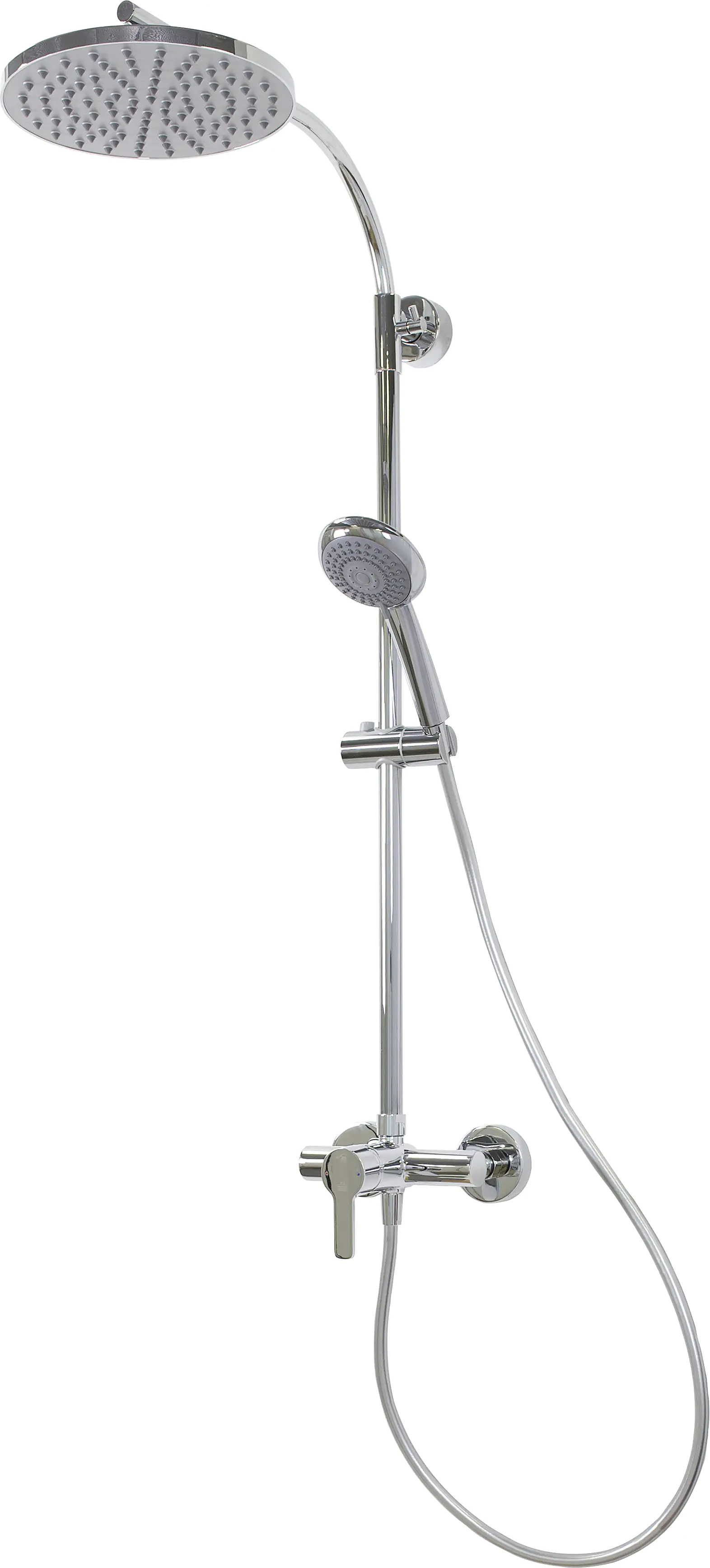 Breuer Duschsäule Aquamaxx 320 Einhebelm. Einhebelmischer, verchromt, Kopfbrause rund