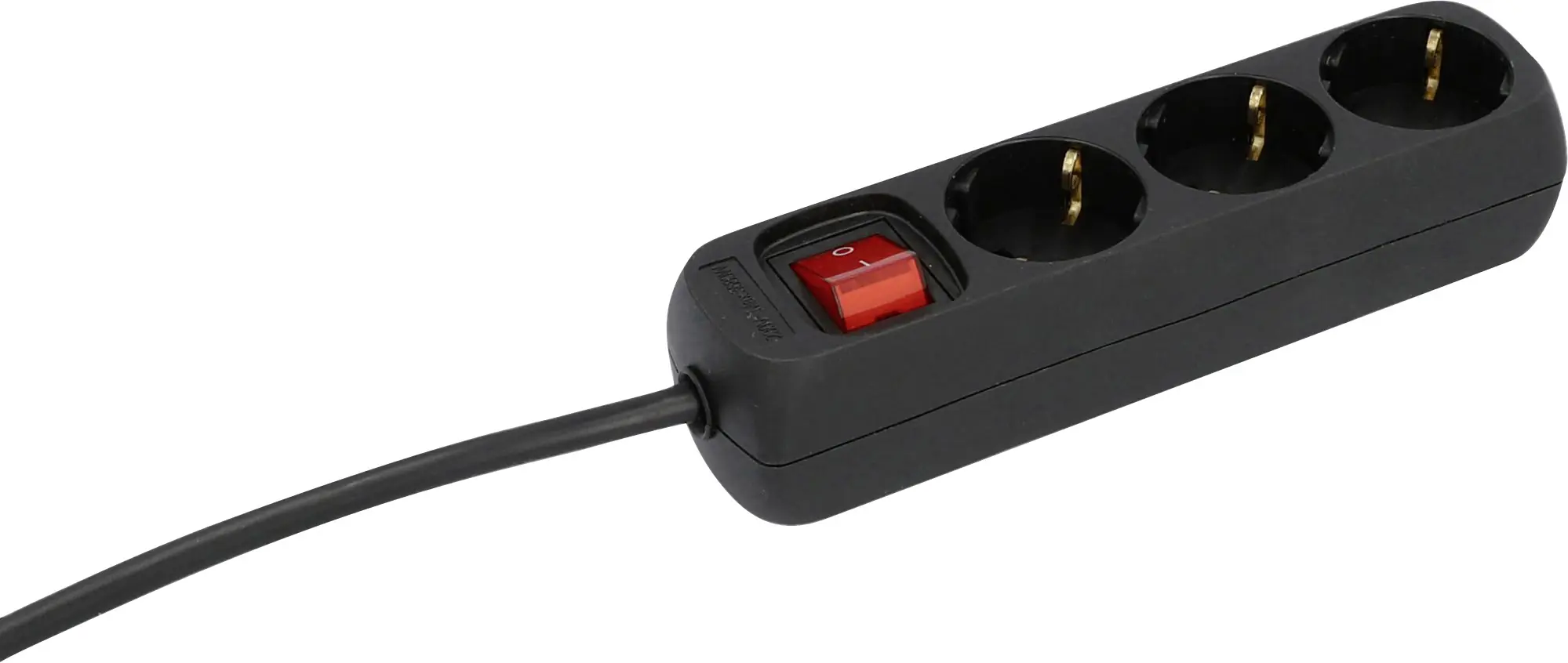 Unitec Steckdosenleiste 3-fach 1,4m mit Schalter, schwarz Unitec Steckdosenleiste 3-fach 1,4m mit Schalter, schwarz