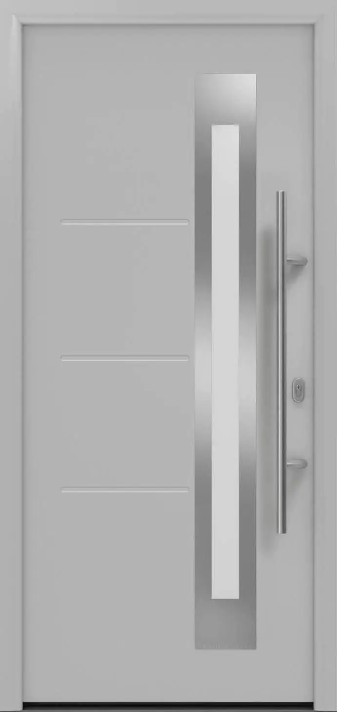 EcoStar Haustür ISOPRO IP 780S weißaluminium 110 x 210 cm EcoStar Haustür ISOPRO IP 780S weißaluminium 110 x 210 cm