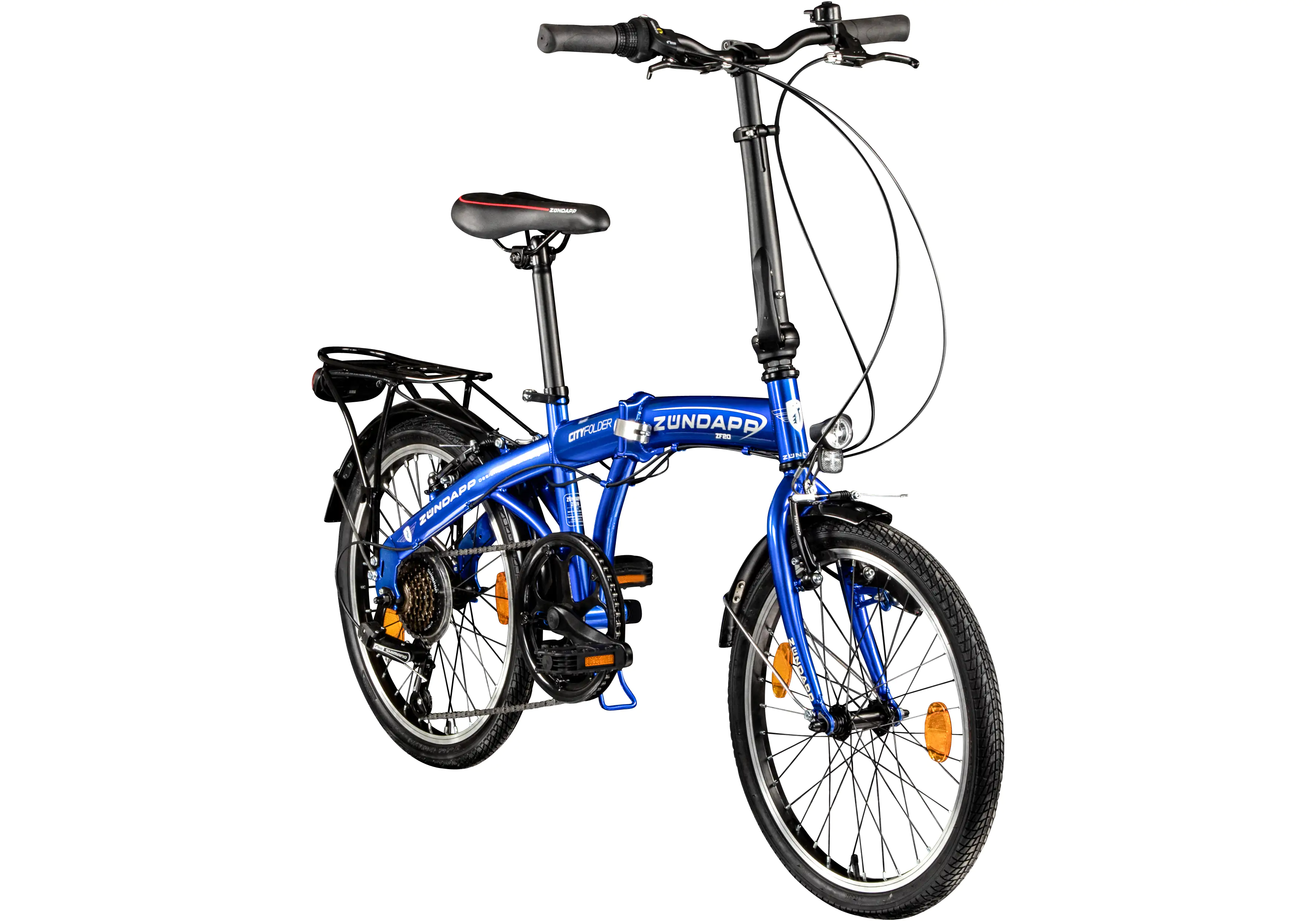 Zündapp Faltrad ZF20 Speed Folder 20 Zoll 6-Gang RH 28,5cm blau