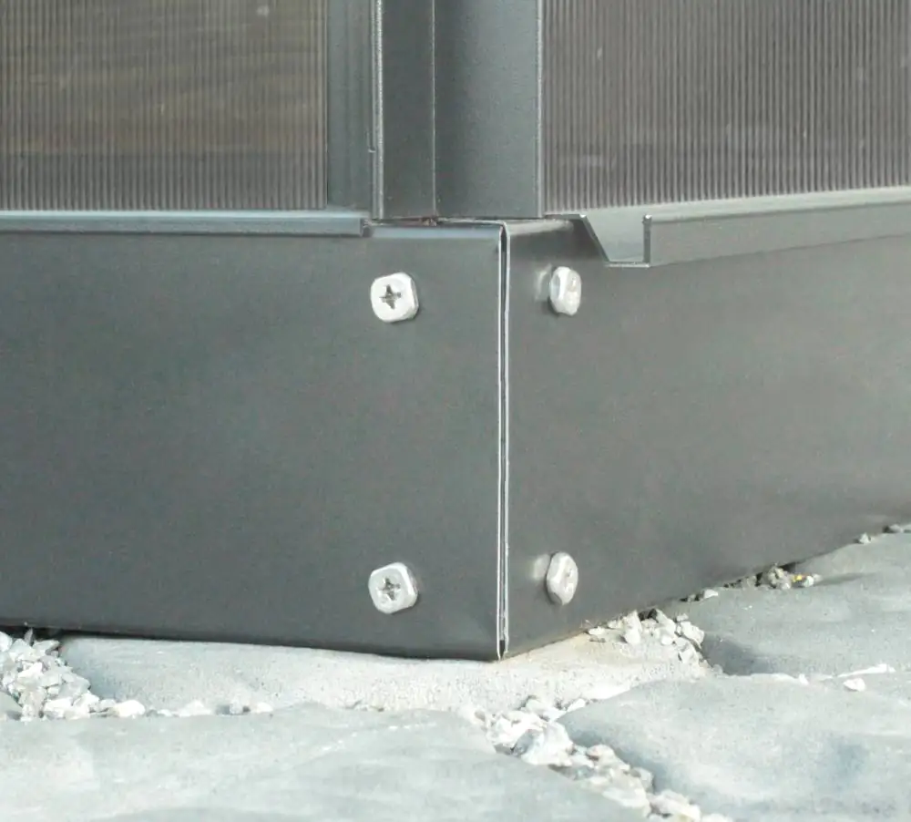 Vitavia Fundamentrahmen Orion 5000 5900 192 x 254 cm schwarz 12,5 cm hoch