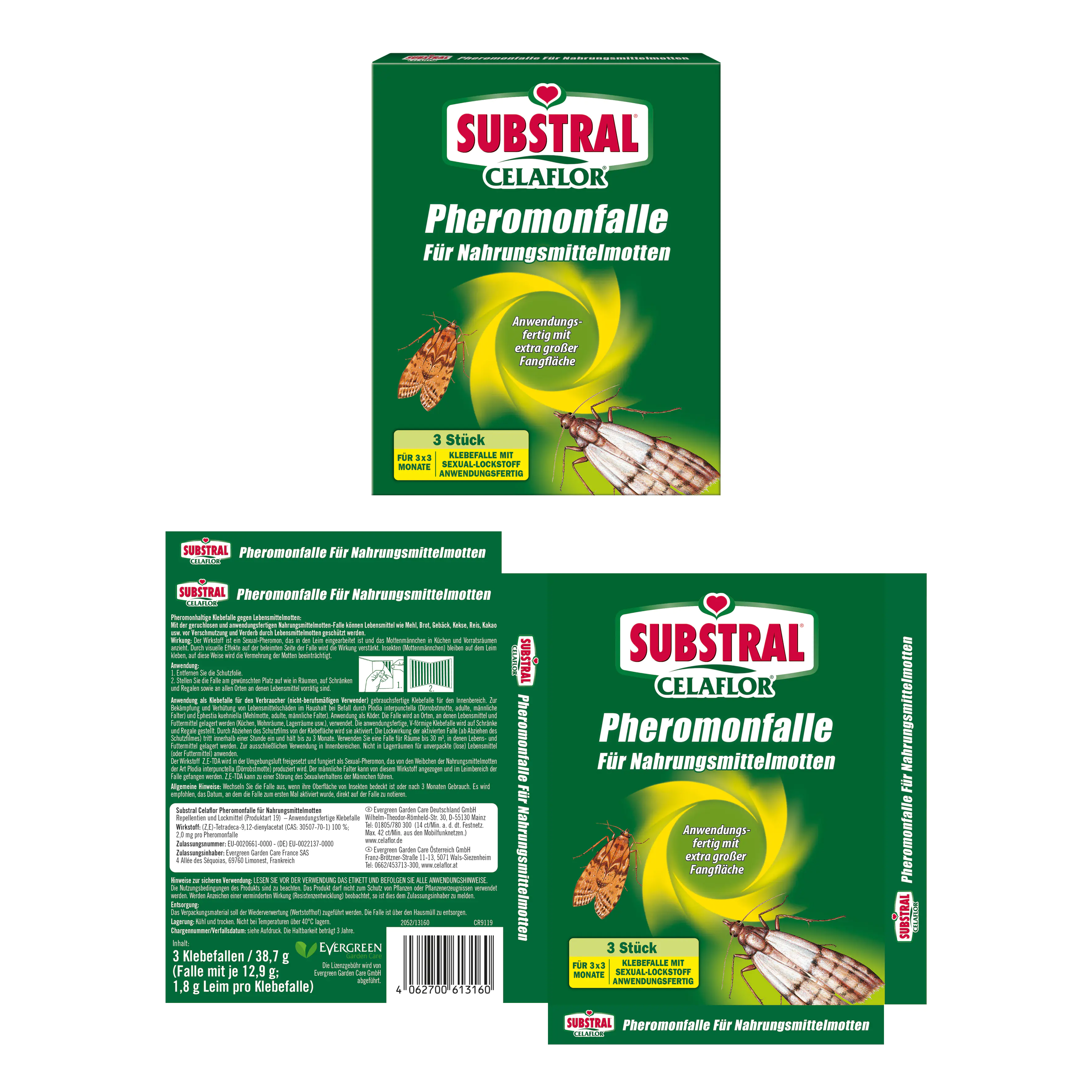 Substral Pheromon Falle gegen Nahrungsmittelmotten 3 Stück Substral Pheromon Falle gegen Nahrungsmittelmotten 3 Stück