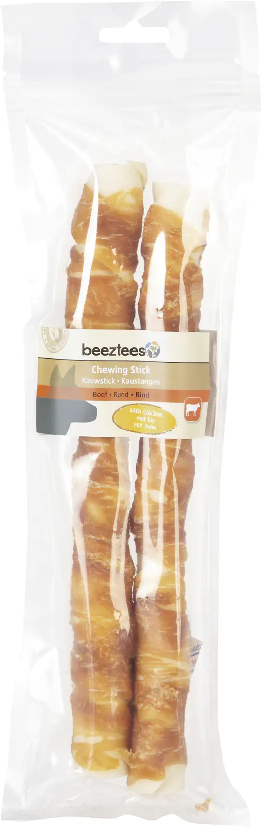 Beeztees Kaustick Huhn Hundesnack 25 cm 2 St.