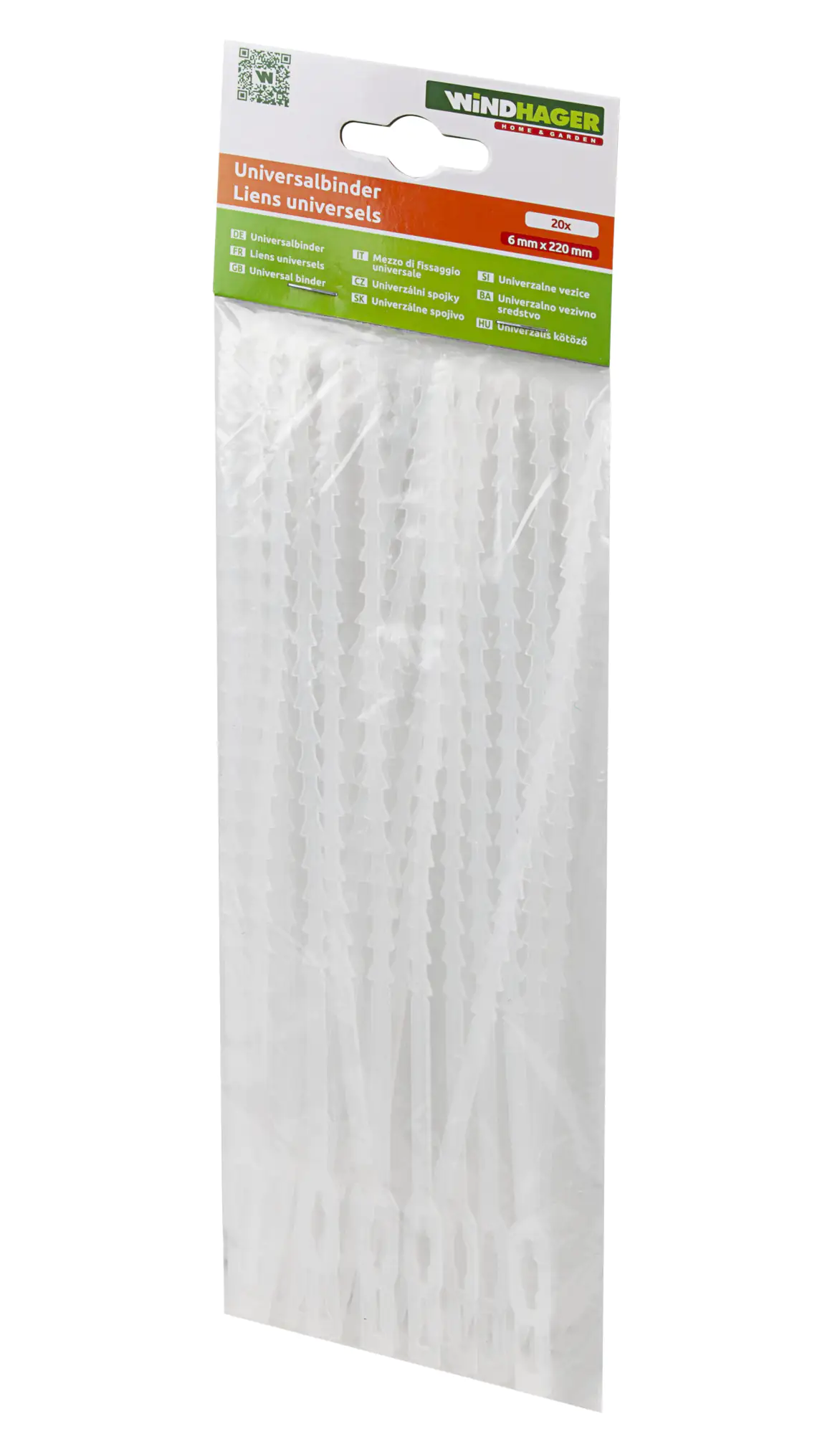 Windhager Universalbinder transparent, 20 Stück