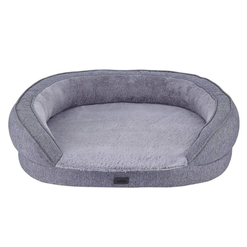 Nobby Orthopädisches Komfortbett Amca oval L 78 x B 62 x H 18 cm grau Nobby Orthopädisches Komfortbett Amca oval L 78 x B 62 x H 18 cm grau