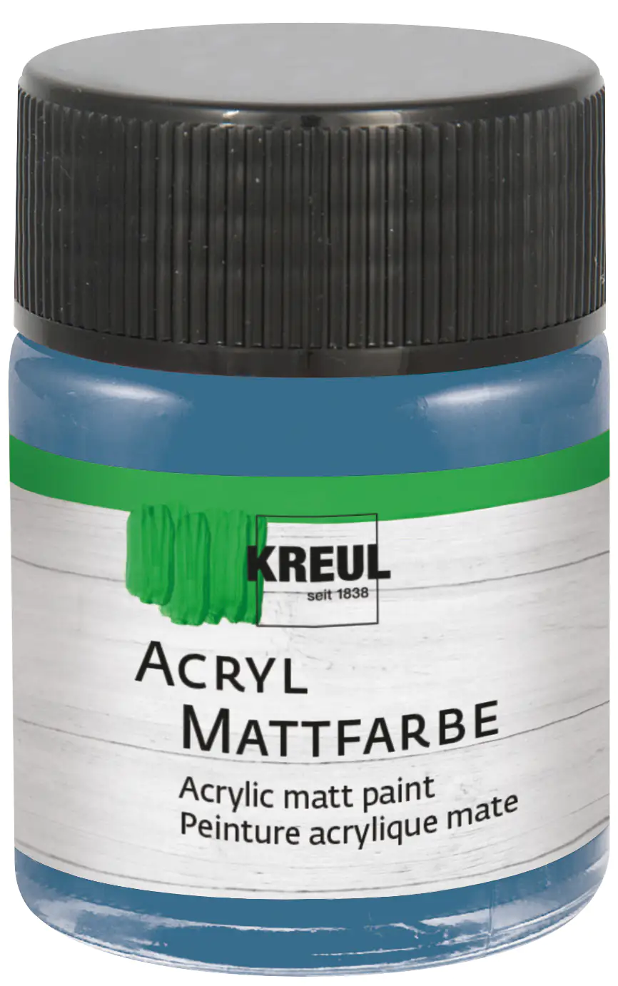 Kreul Acryl Mattfarbe stahlblau 50 ml