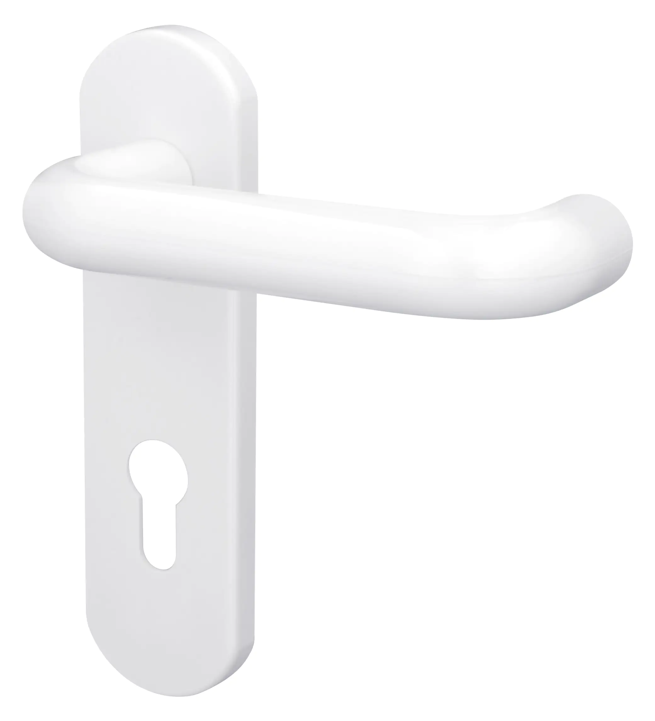 Alpertec PZ-Kurzschildgarnitur Nylon Kunststoff weiß abgerundet Alpertec PZ-Kurzschildgarnitur Nylon Kunststoff weiß abgerundet