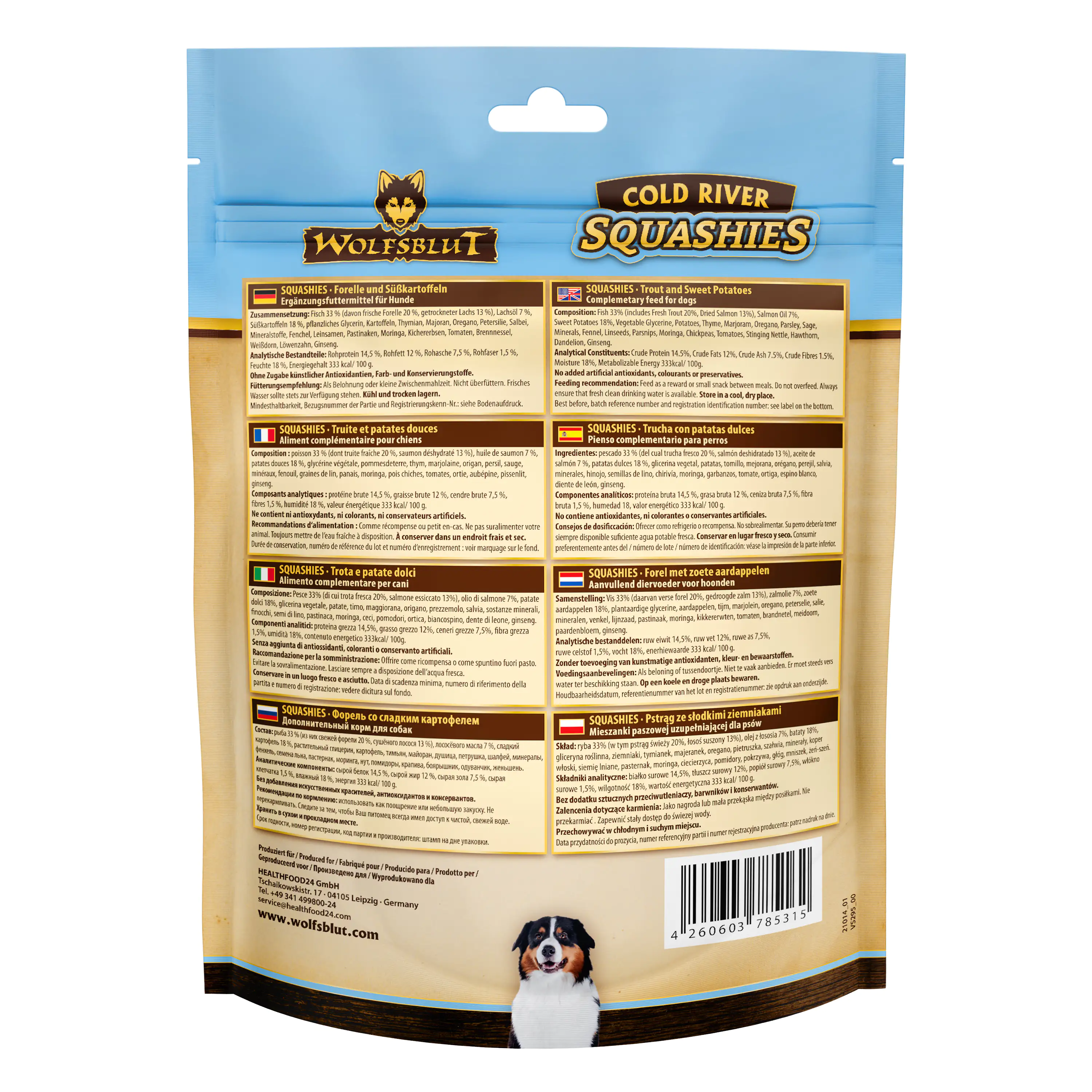 Wolfsblut Cold River Squashies Snack 300 g Wolfsblut Cold River Squashies Snack 300 g