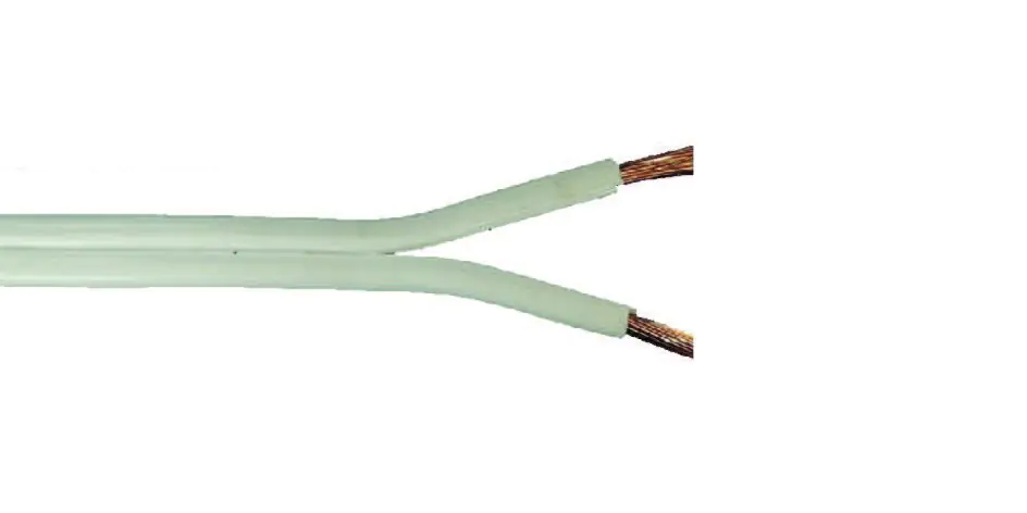 Lautsprecherleitung FL 2 x 1,5 - 1 Meter, weiß