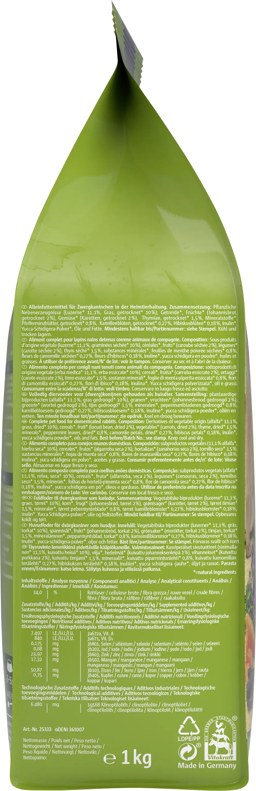 Vitakraft Menu Thymian 1 kg
