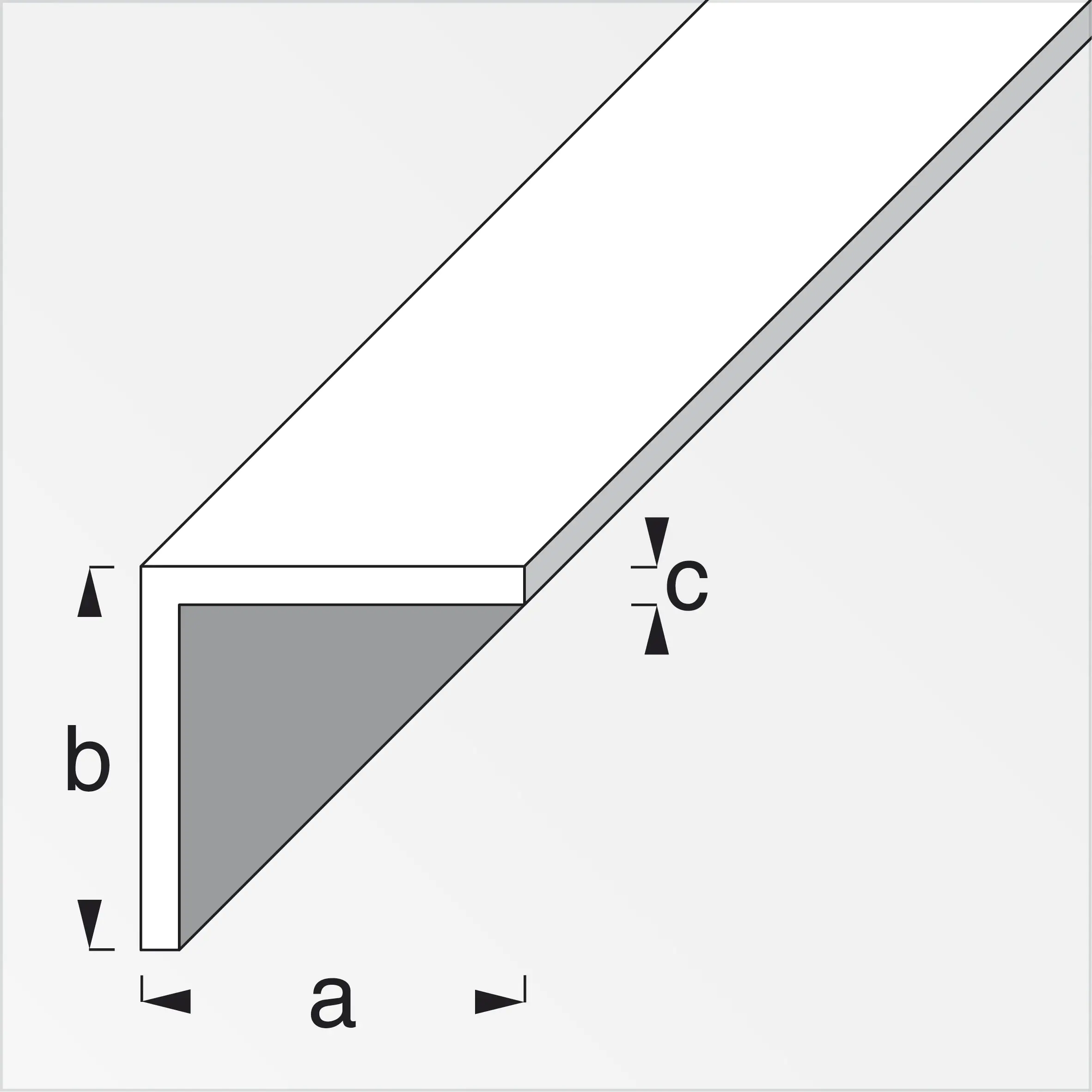 alfer Winkel 1 m, 10 x 10 mm Stahl roh natur