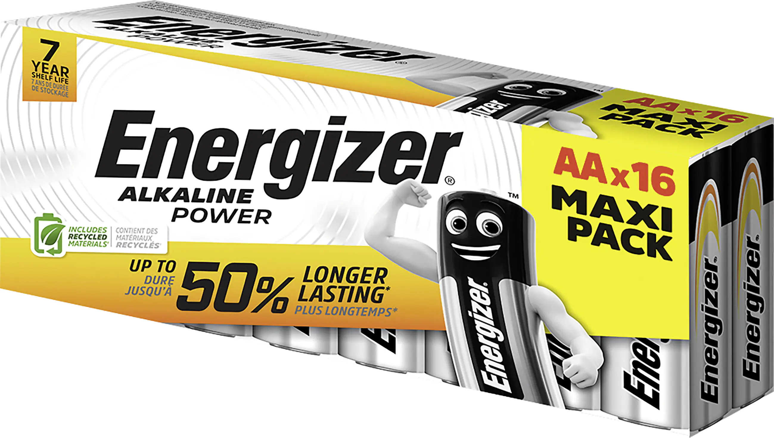 Energizer E91 Alkaline Power Batterie Mignon AA 1,5 V, 16er Pack Energizer E91 Alkaline Power Batterie Mignon AA 1,5 V, 16er Pack