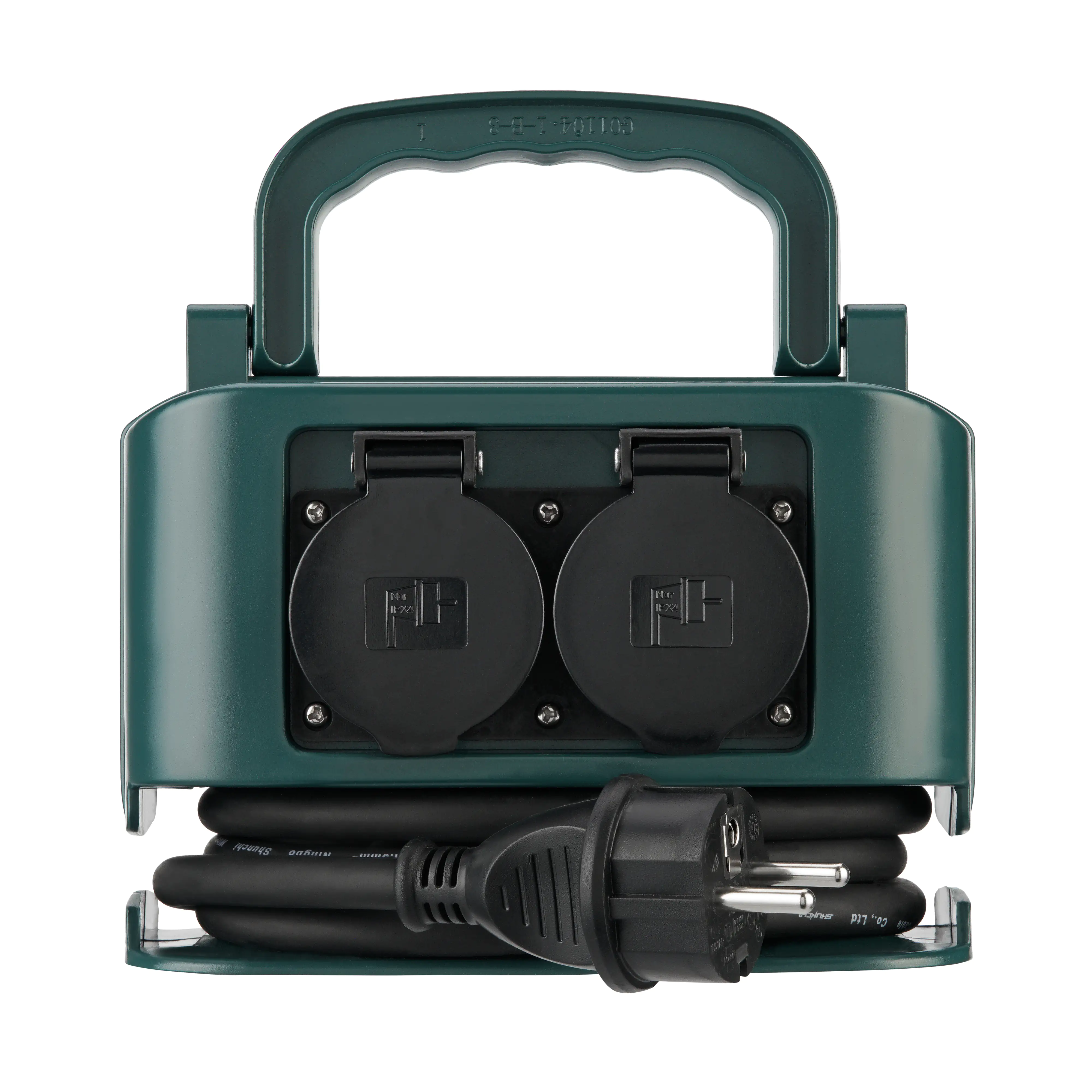 REV Steckdosenverteiler  2m  4-fach, Außen, grün-schwarz REV Steckdosenverteiler  2m  4-fach, Außen, grün-schwarz