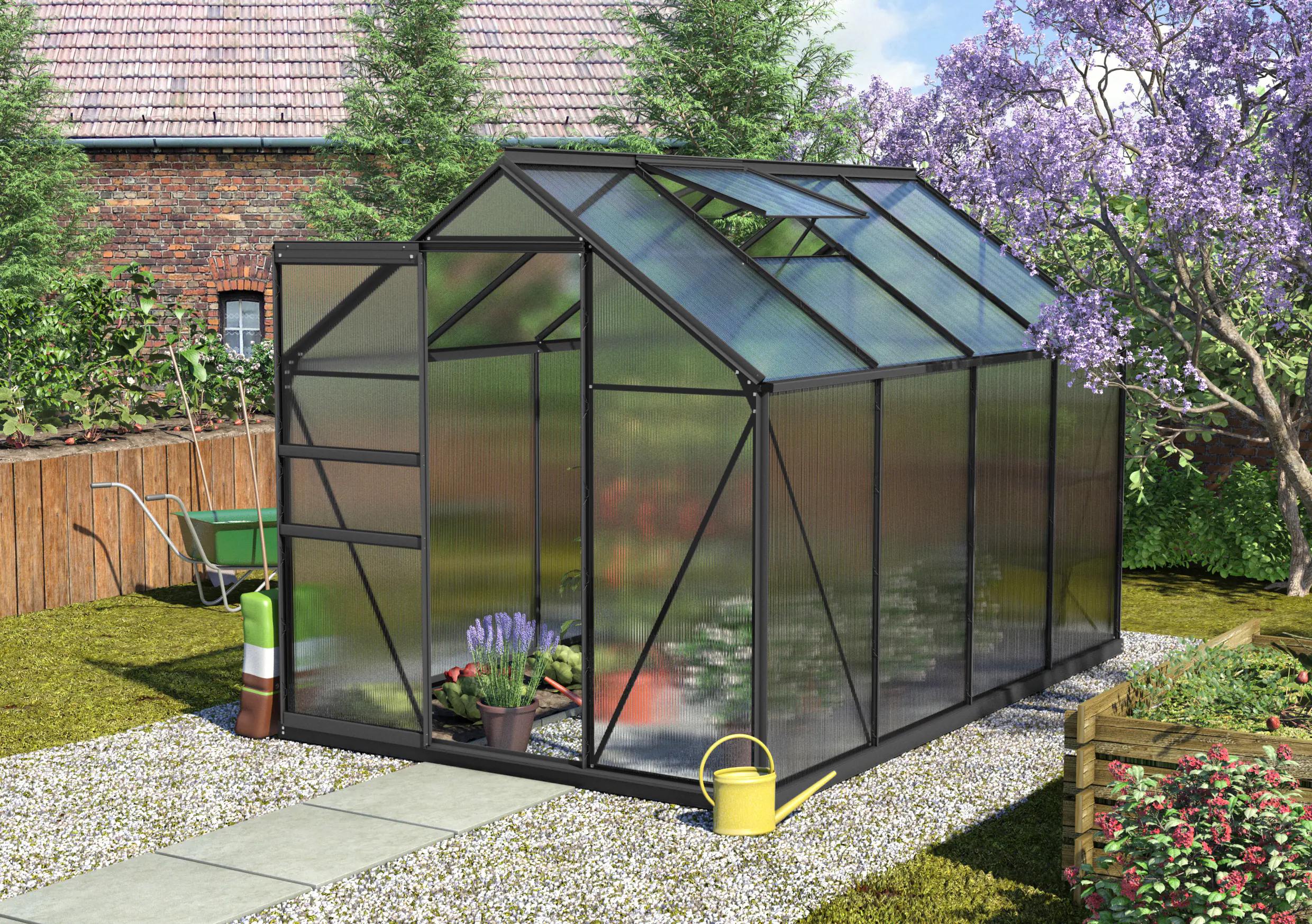 Vitavia Gewächshaus Calypso 5800 192 x 302 cm 6 mm Hohlkammerplatten