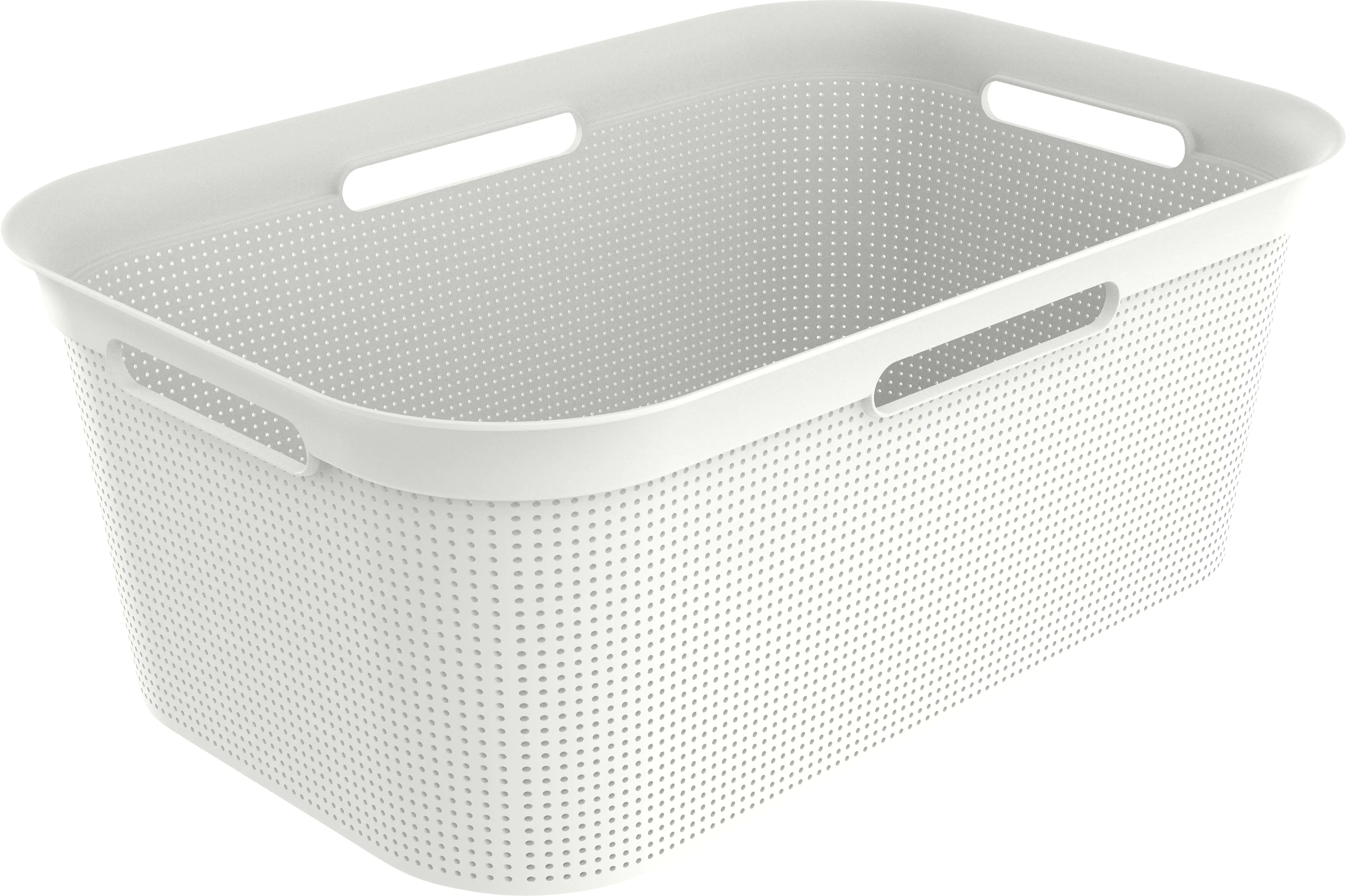 Rotho Wäschekorb Brisen, 41 l mistletoe weiss