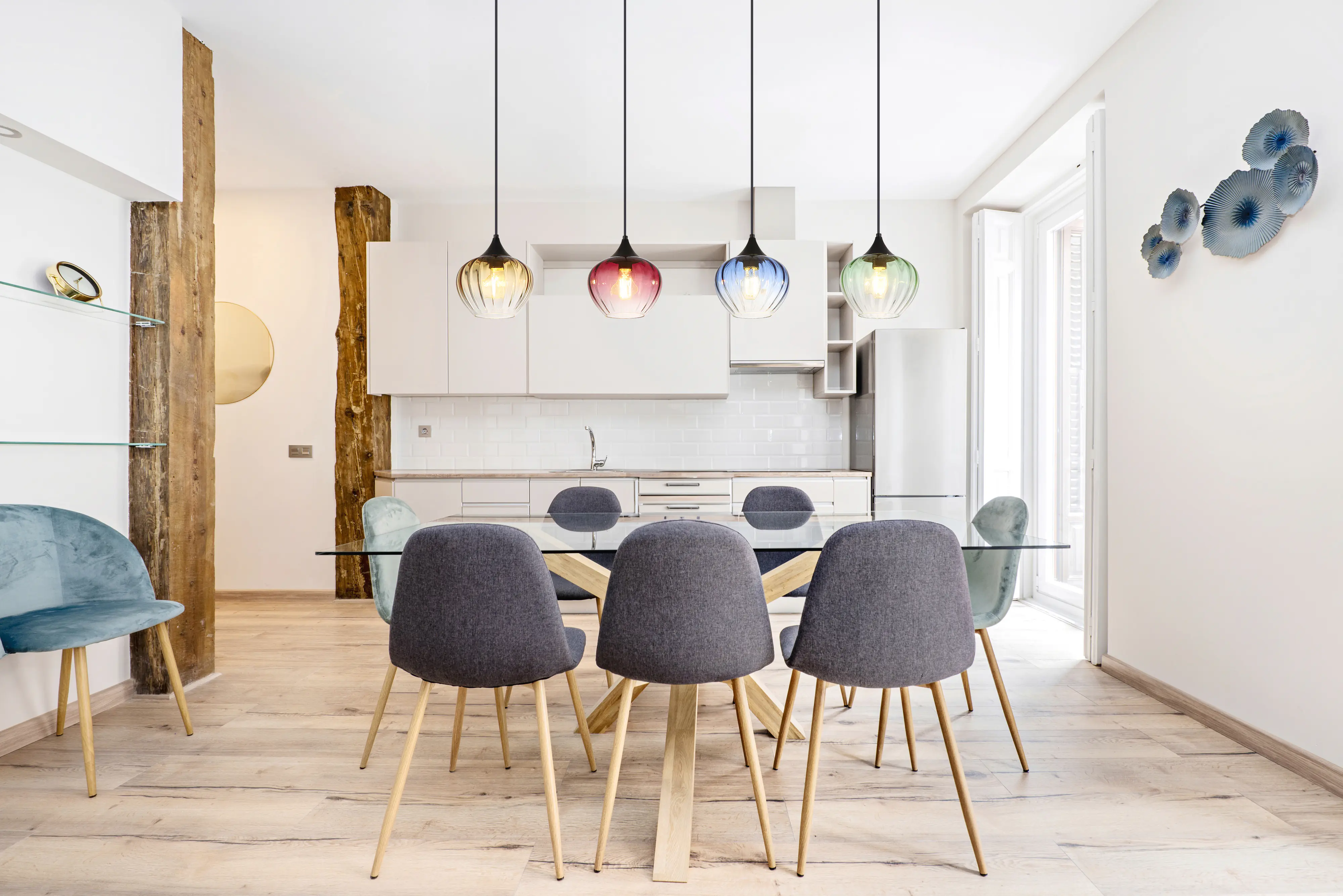 Globo Hängeleuchte Sander 111 x 120 cm (L x B x H) bunt matt