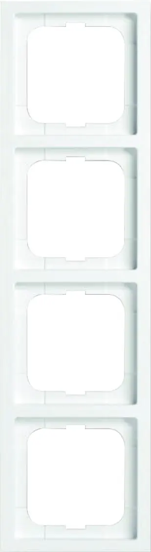 Busch Jaeger Abdeckrahmen 4-fach Future Linear studioweiß 1724-184K