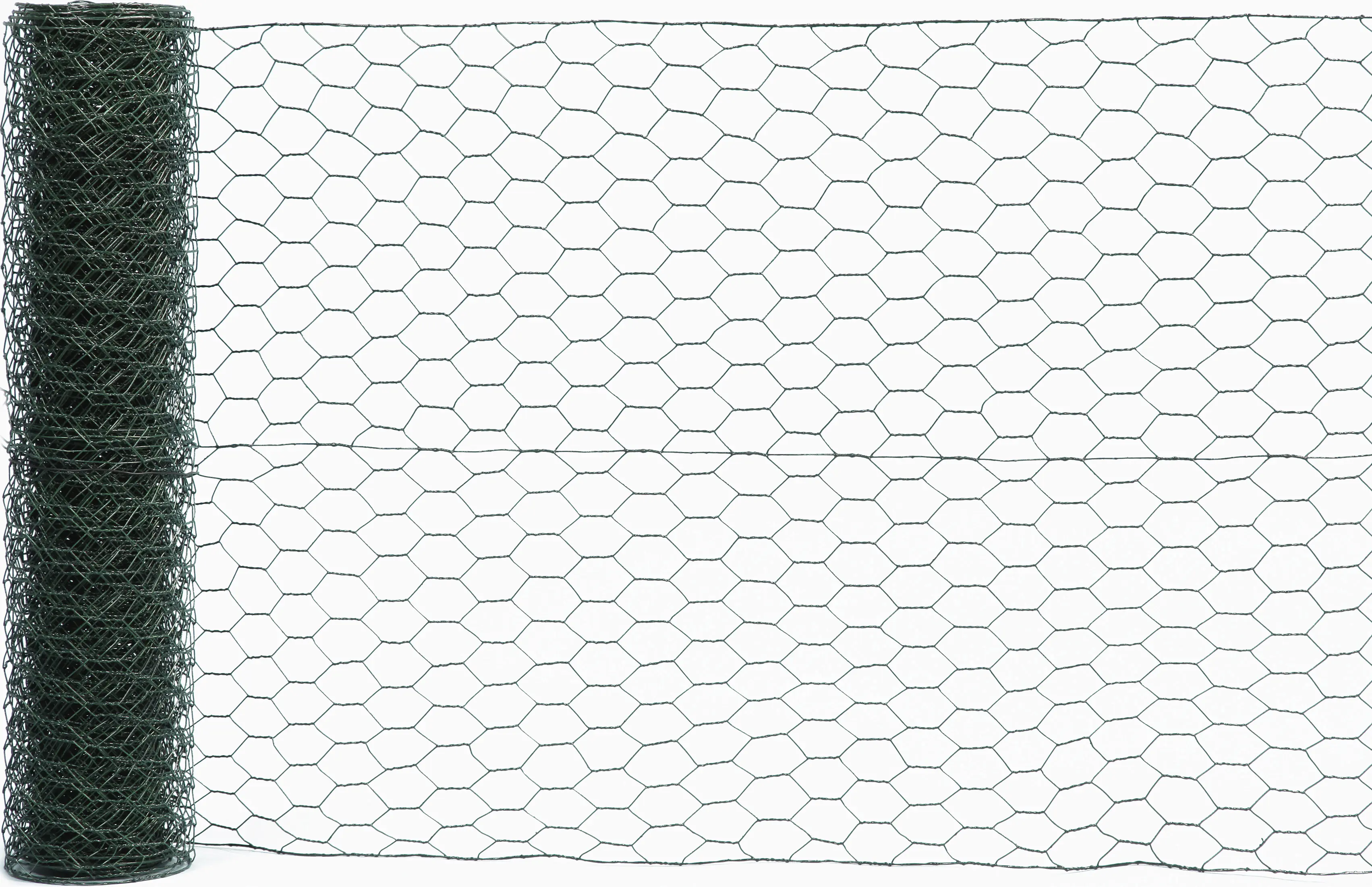 Floraworld Maschendraht-Zaun 2,5 m x 50 cm 13 mm Maschenweite moosgrün